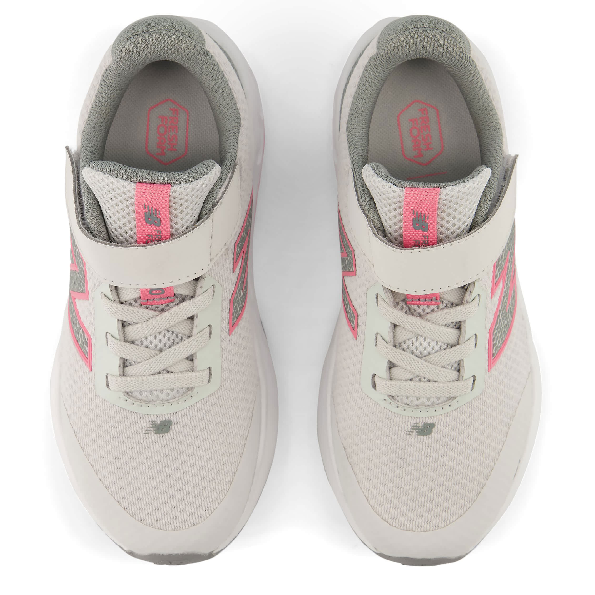 NEW BALANCE-GIRLS LITTLE KID FRESH FOAM 520 SNEAKER-GREY & PINK