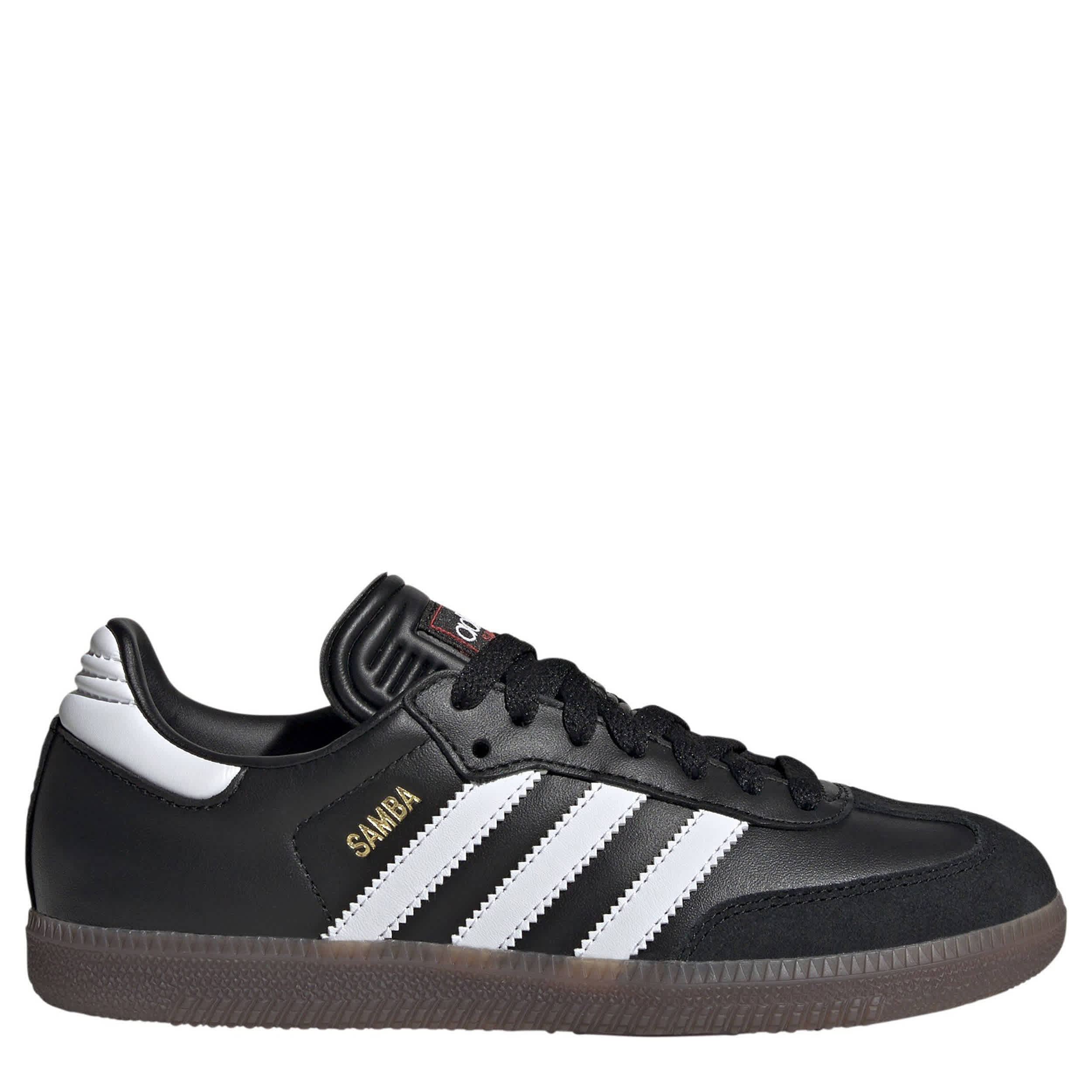 ADIDAS-BOYS BIG KID SAMBA INDOOR SOCCER SNEAKER-BLACK & WHITE