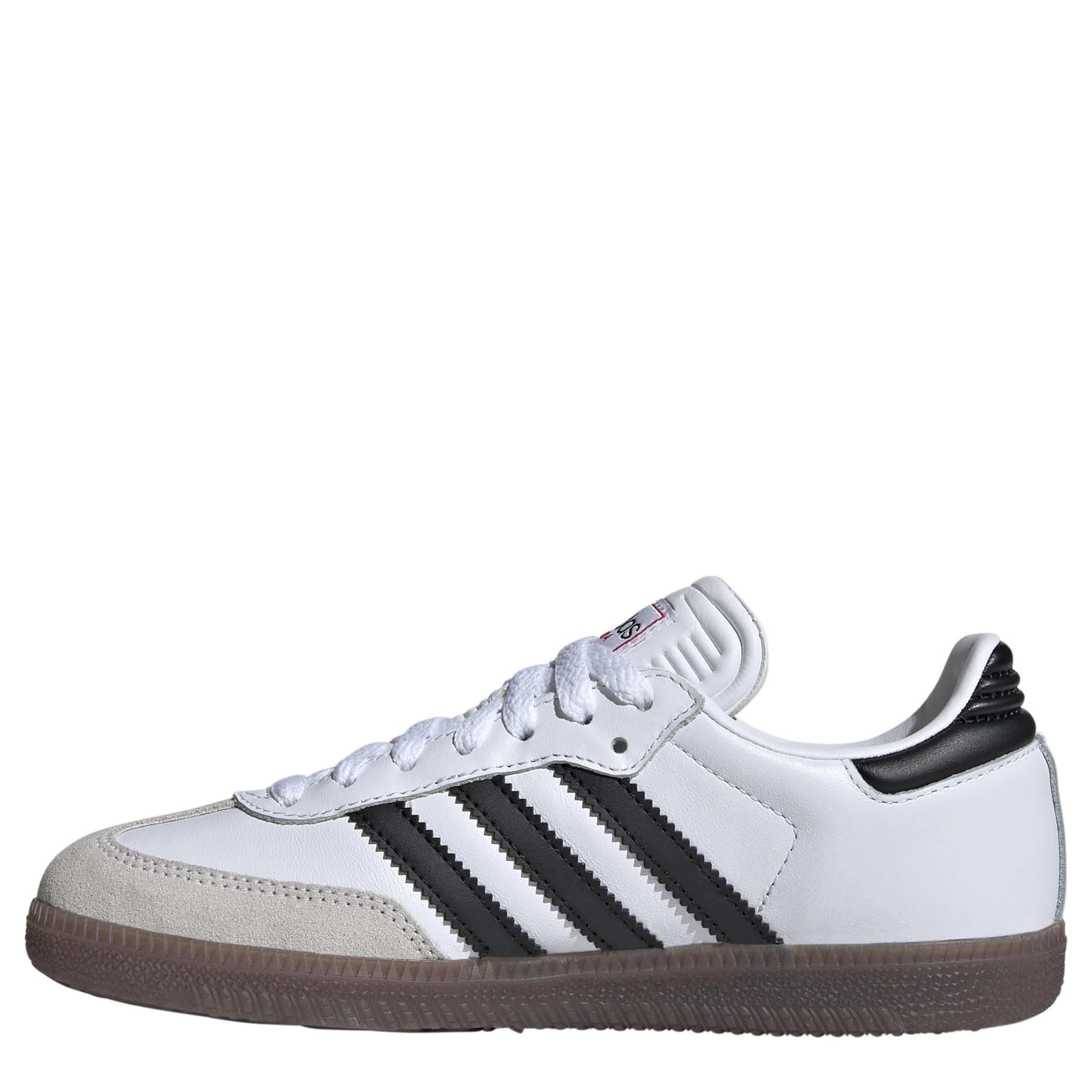 ADIDAS-BOYS BIG KID SAMBA INDOOR SOCCER SNEAKER-WHITE & BLACK