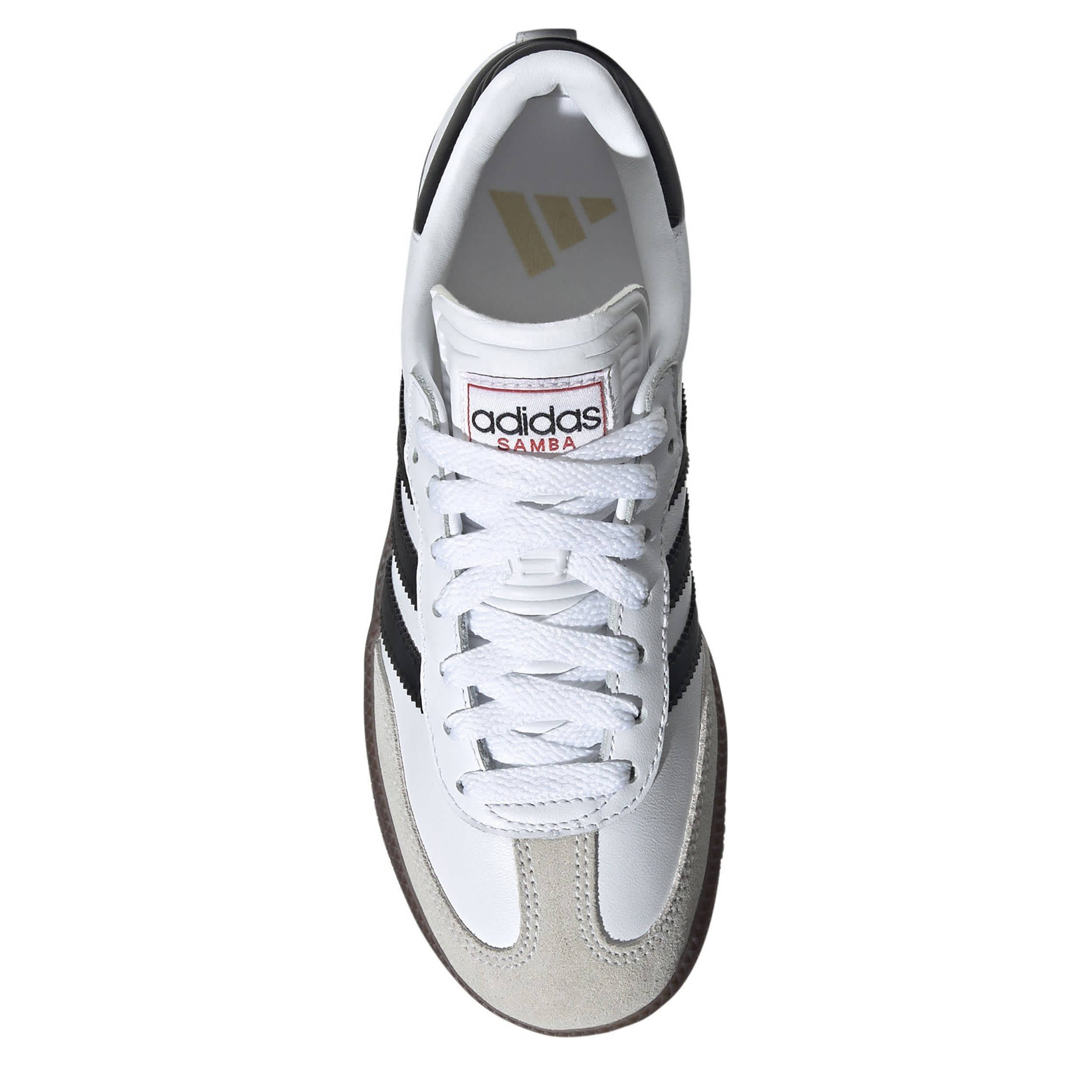 ADIDAS-BOYS BIG KID SAMBA INDOOR SOCCER SNEAKER-WHITE & BLACK