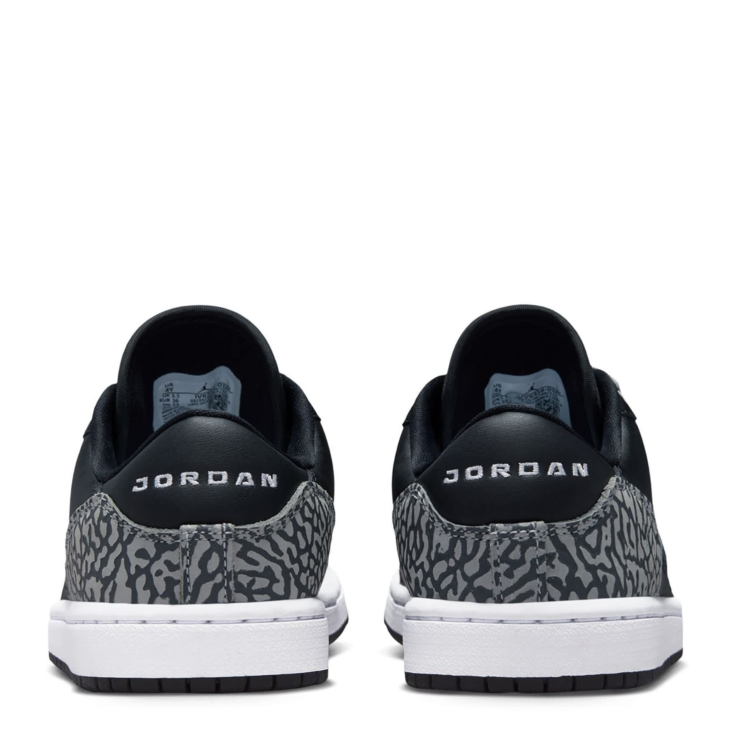 JORDAN-BOYS BIG KID COURT CONNECT SNEAKER-BLACK & GREY
