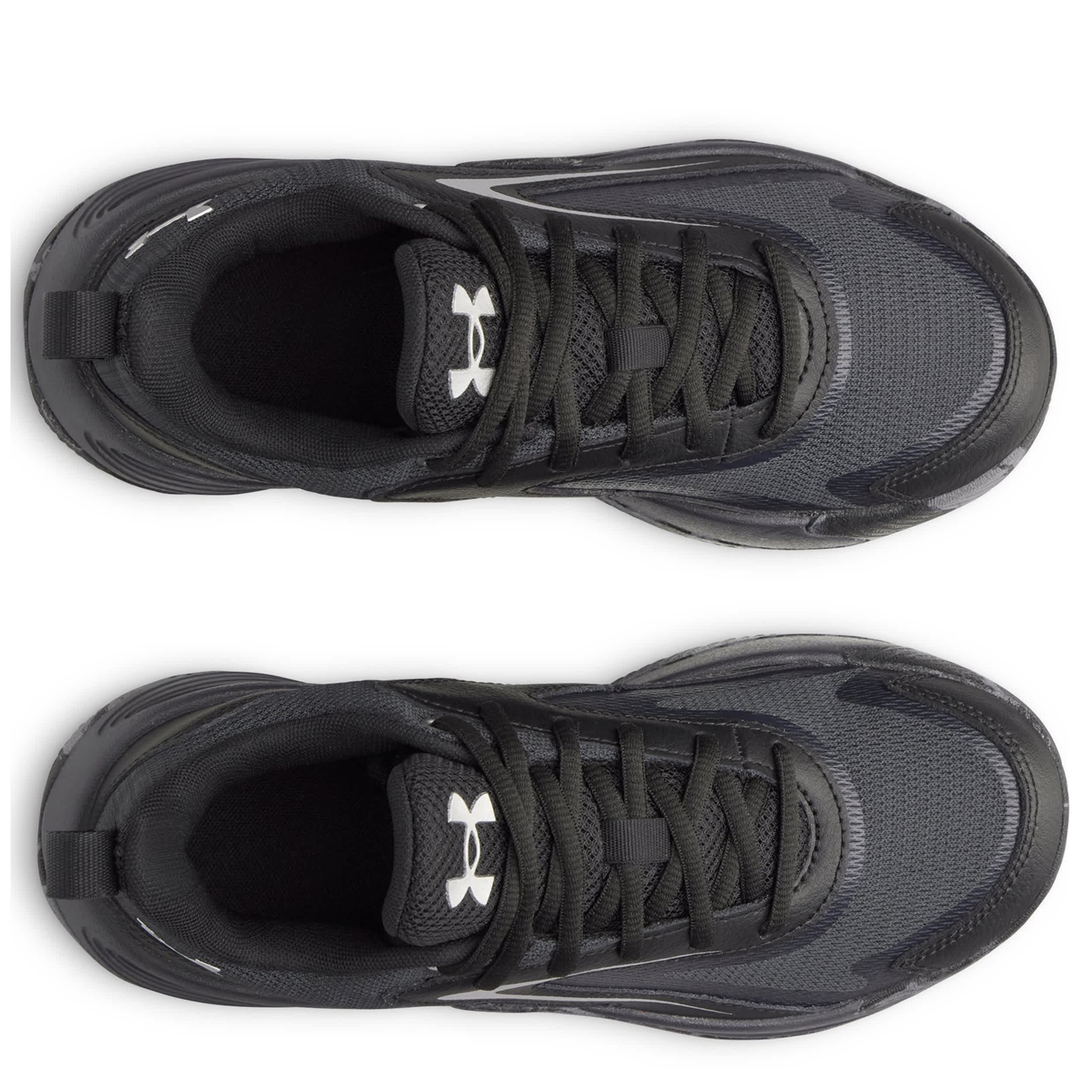 UNDER ARMOUR-BOYS BIG KID LOCKDOWN 8 BASKETBALL SHOE-BLACK & BLACK