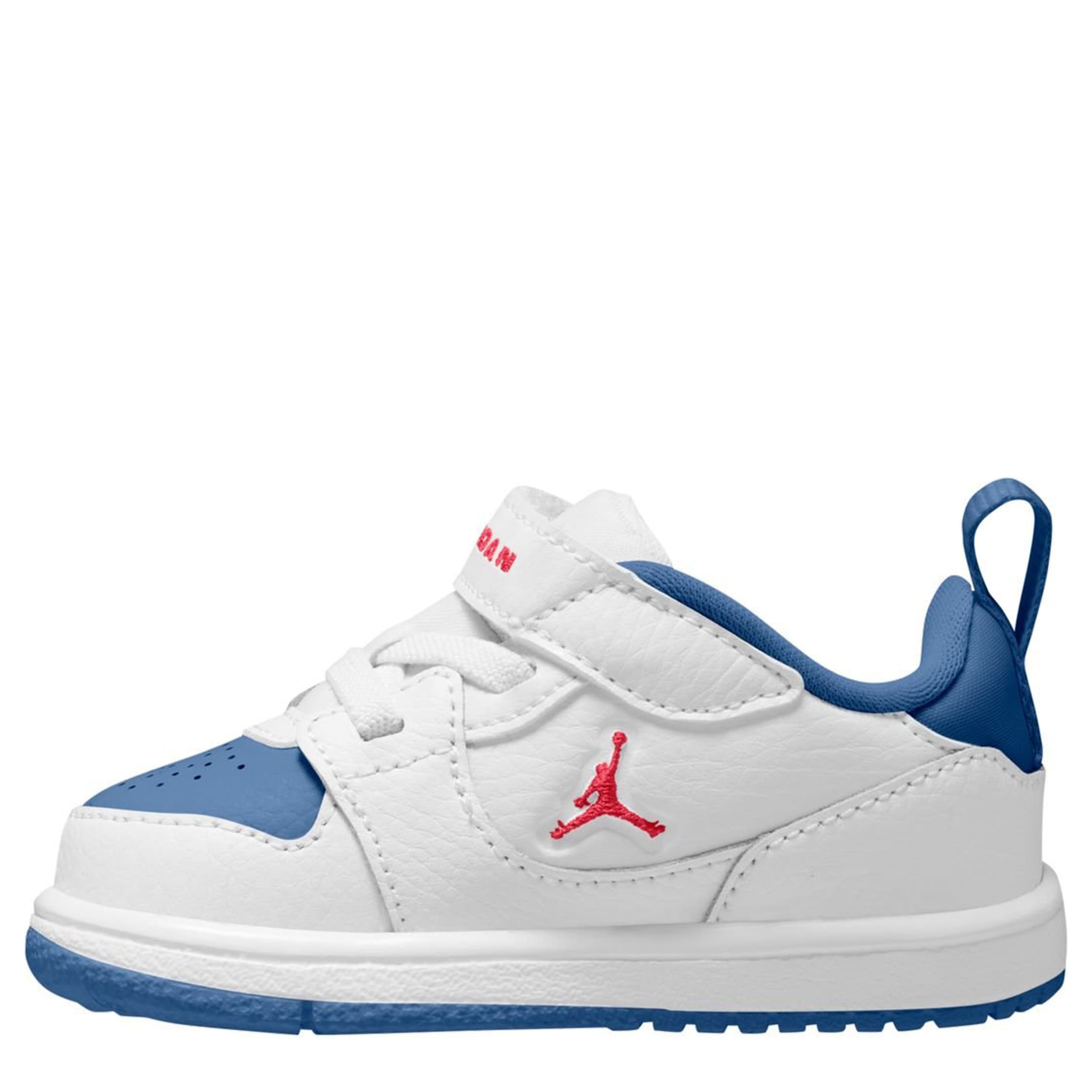 JORDAN-BOYS TODDLER COURT CONNECT SNEAKER-WHITE & BLUE