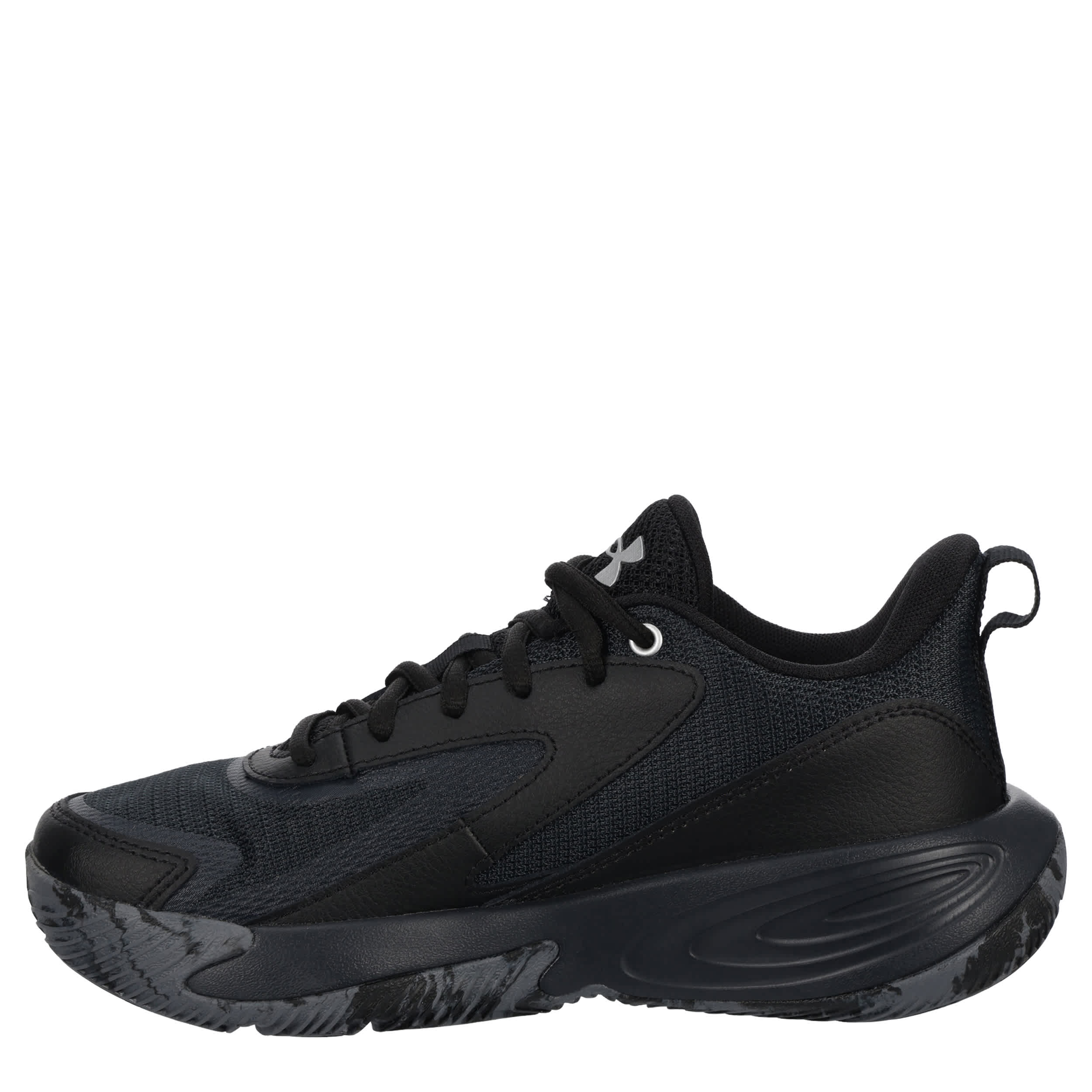 UNDER ARMOUR-BOYS LITTLE KID LOCKDOWN 8 BASKETBALL SHOE-BLACK & BLACK