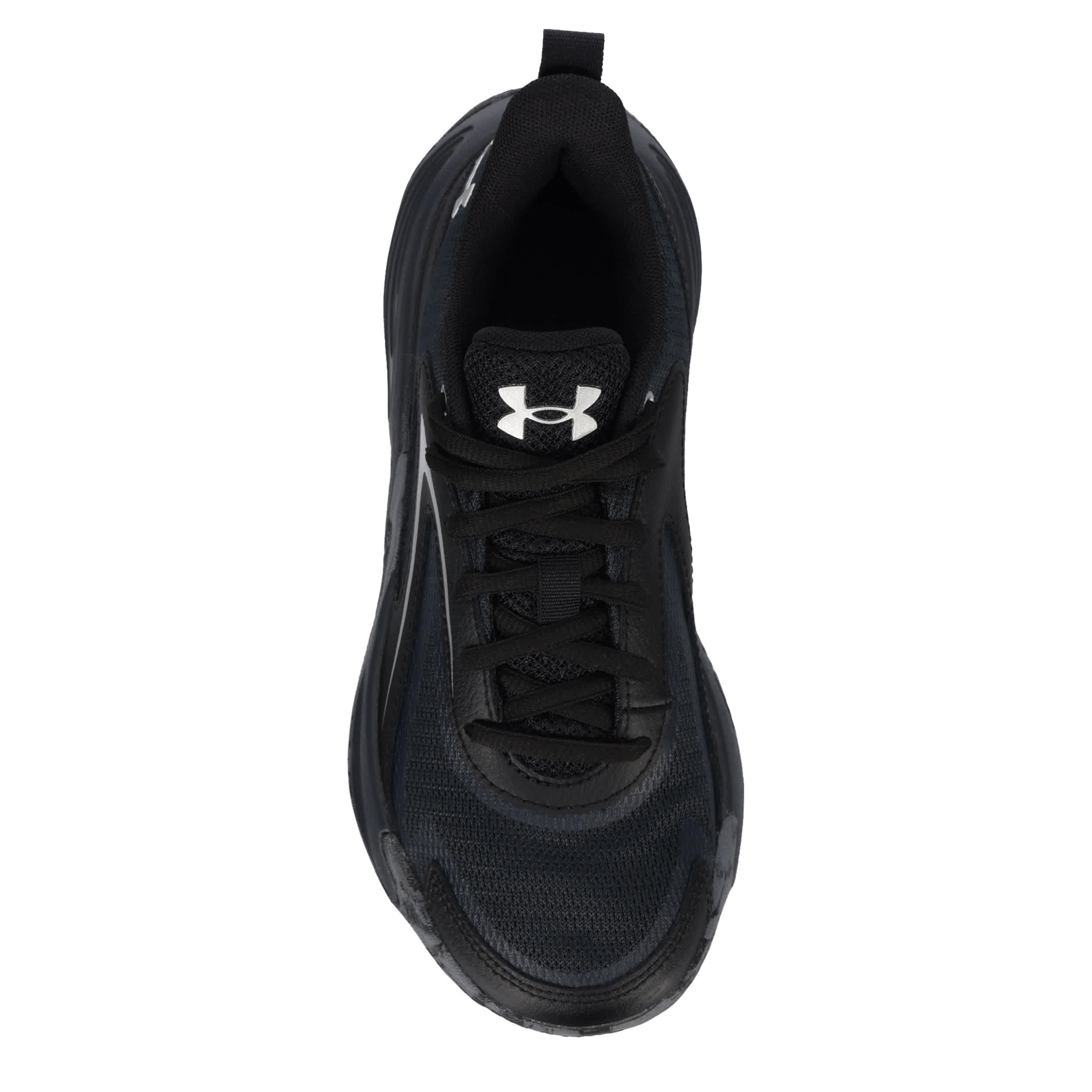 UNDER ARMOUR-BOYS LITTLE KID LOCKDOWN 8 BASKETBALL SHOE-BLACK & BLACK