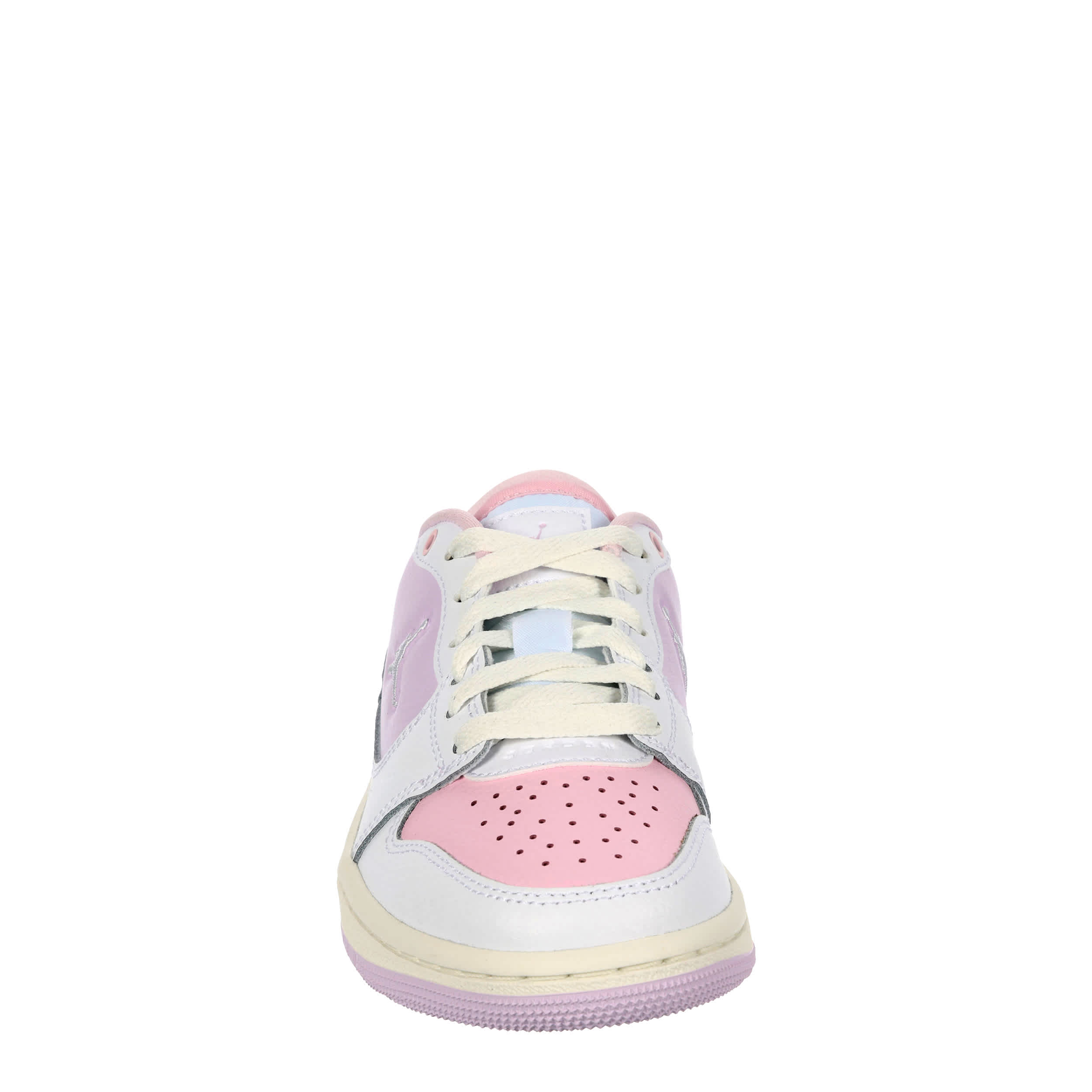 JORDAN-GIRLS BIG KID COURT CONNECT SNEAKER-WHITE & LILAC