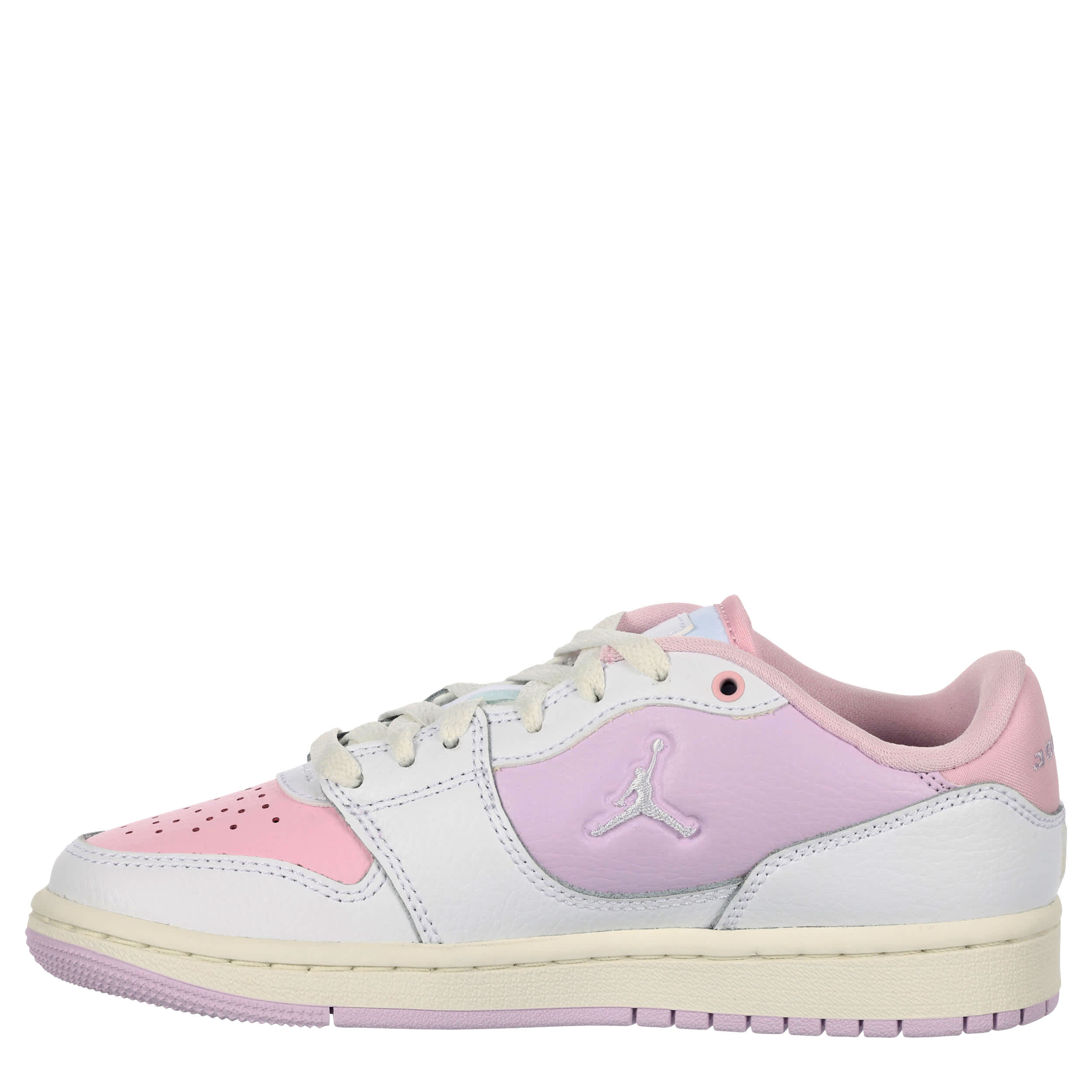 JORDAN-GIRLS BIG KID COURT CONNECT SNEAKER-WHITE & LILAC