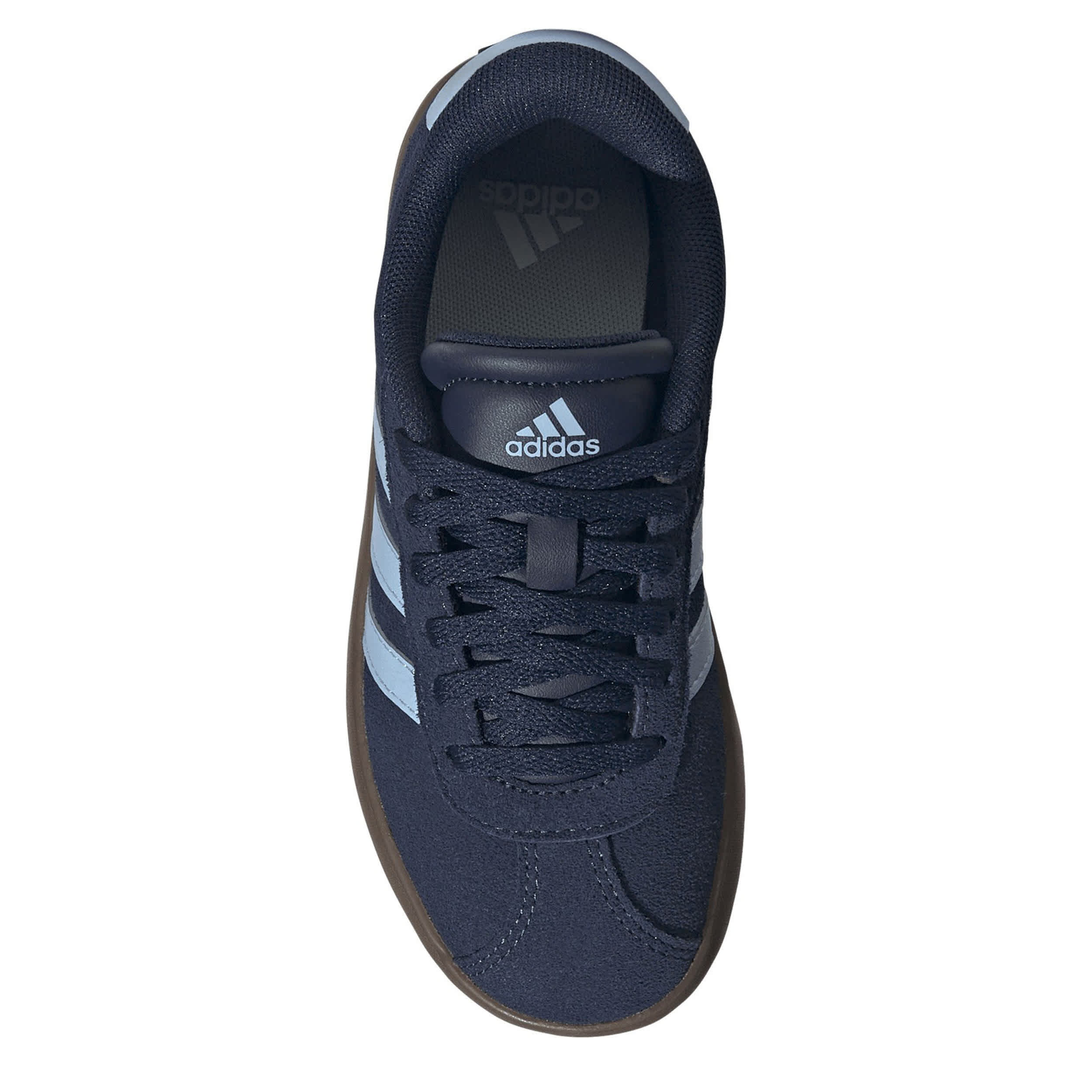 ADIDAS-GIRLS LITTLE-BIG KID VL COURT 3.0 SNEAKER-NAVY & LIGHT BLUE