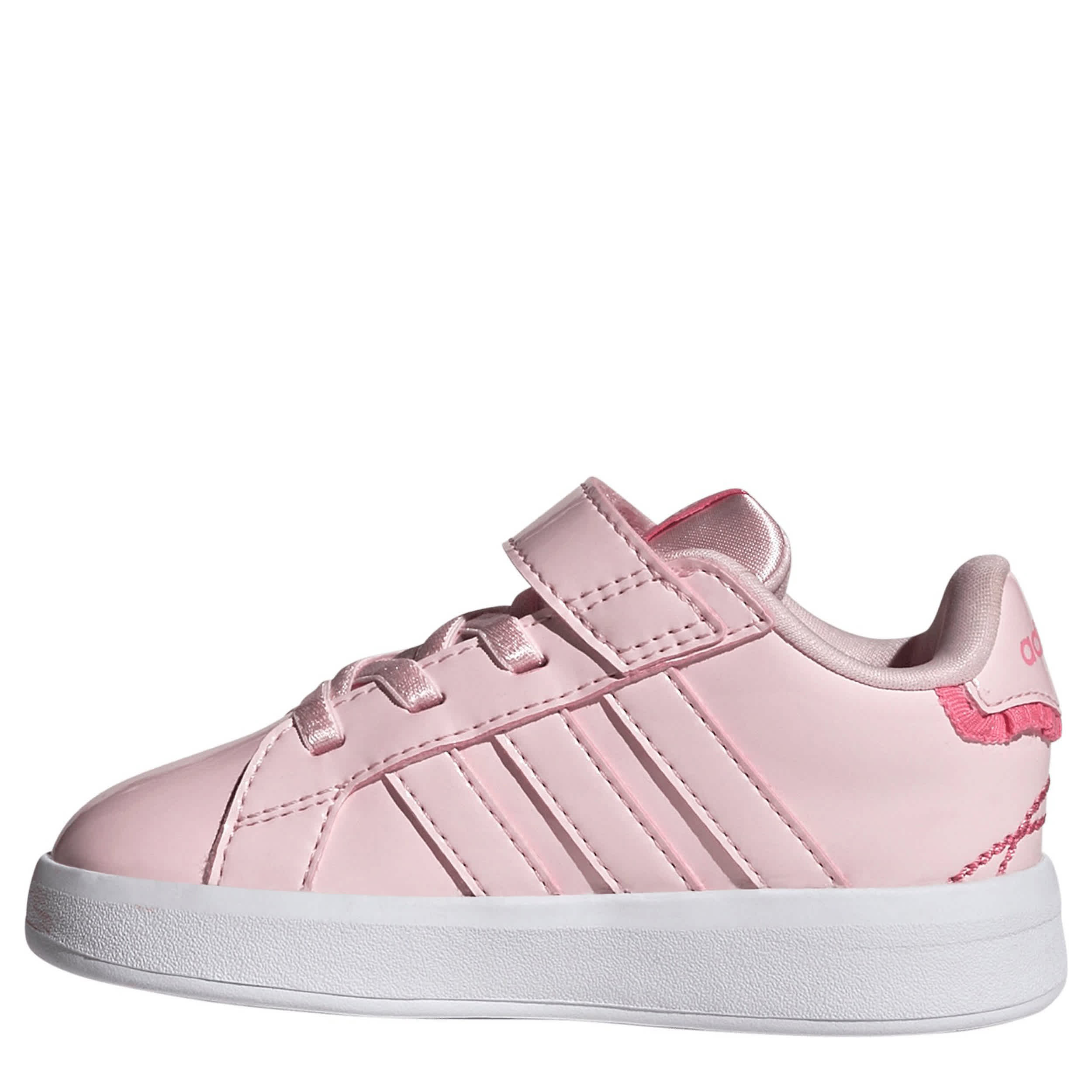 ADIDAS-GIRLS TODDLER GRAND COURT 3.0 SNEAKER-PINK & PALE PINK