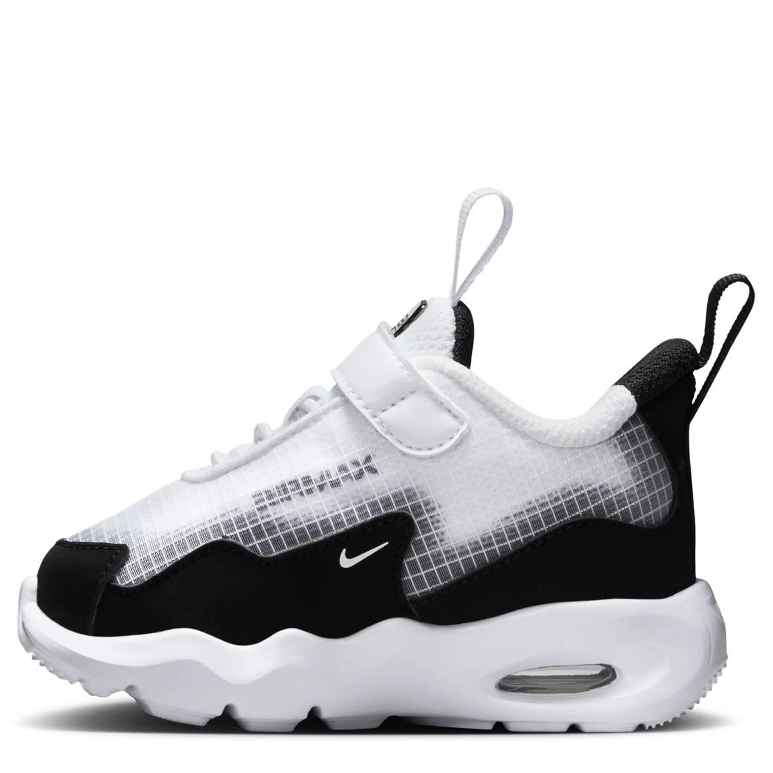 NIKE-BOYS INFANT TODDLER AIR MAX NOVA SNEAKER-WHITE & BLACK