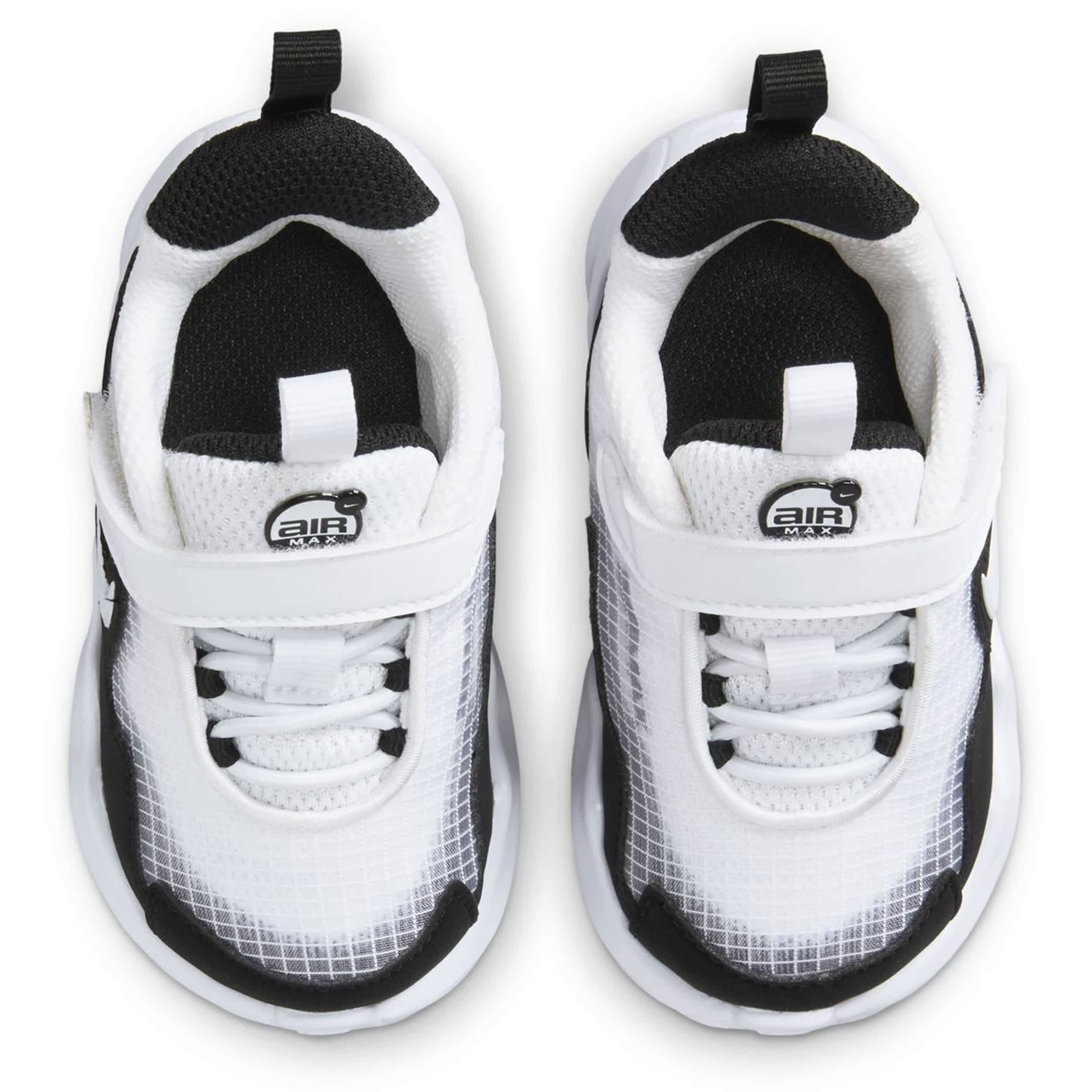 NIKE-BOYS INFANT TODDLER AIR MAX NOVA SNEAKER-WHITE & BLACK
