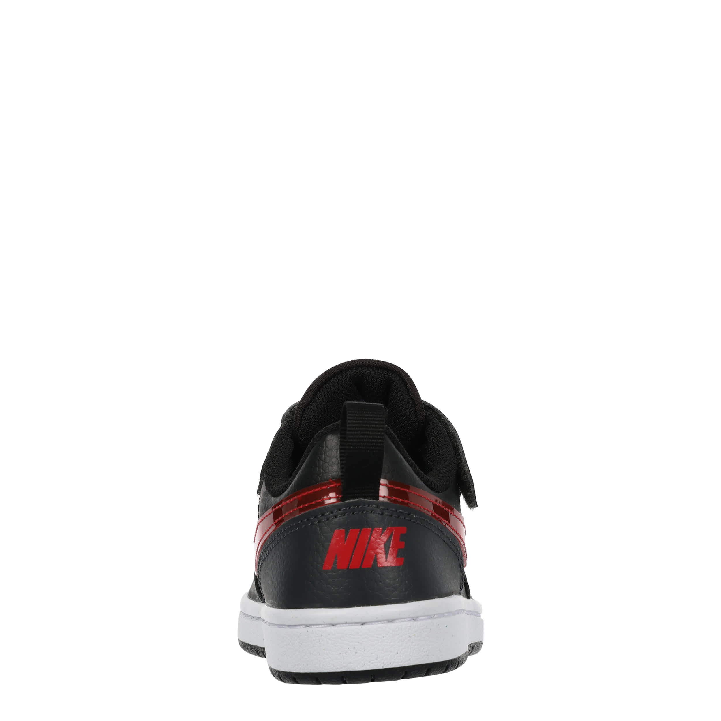 NIKE-BOYS LITTLE KID COURT BOROUGH LOW RECRAFT SNEAKER-GREY & RED