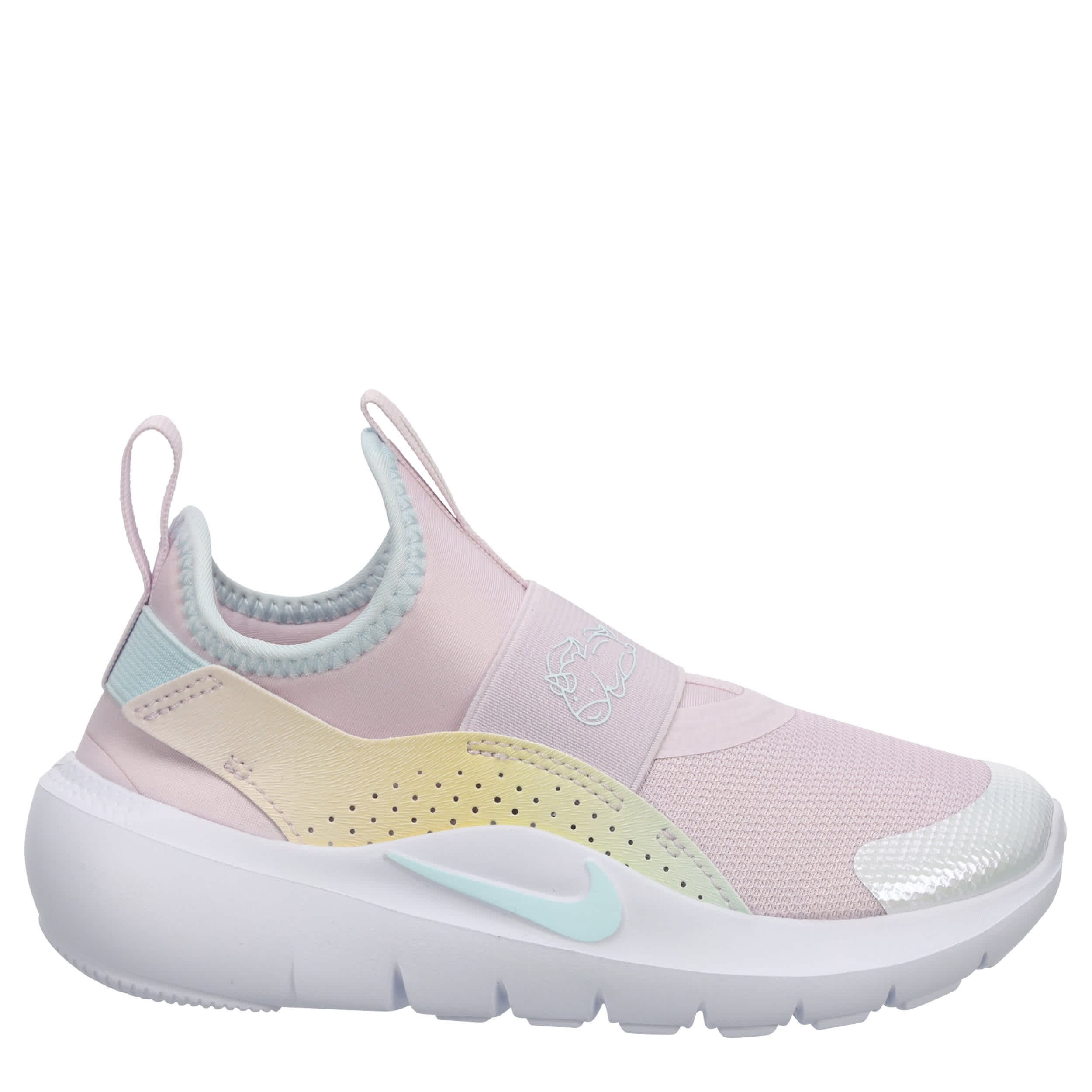 NIKE-GIRLS LITTLE KID FLEX RUNNER 4 SNEAKER-LILAC & LIGHT BLUE