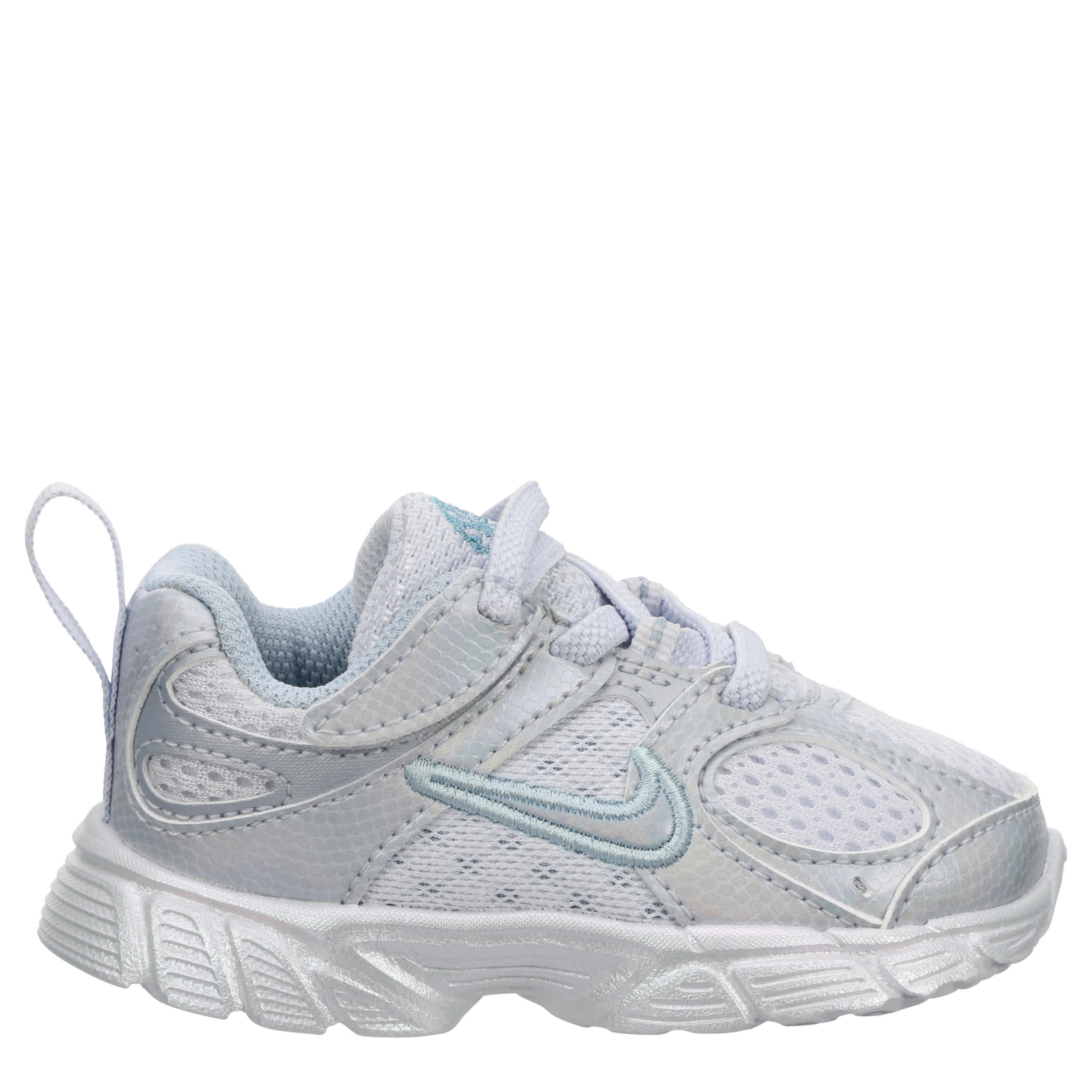 NIKE-GIRLS INFANT TODDLER V5 RNR SNEAKER-PALE GREY & LIGHT BLUE