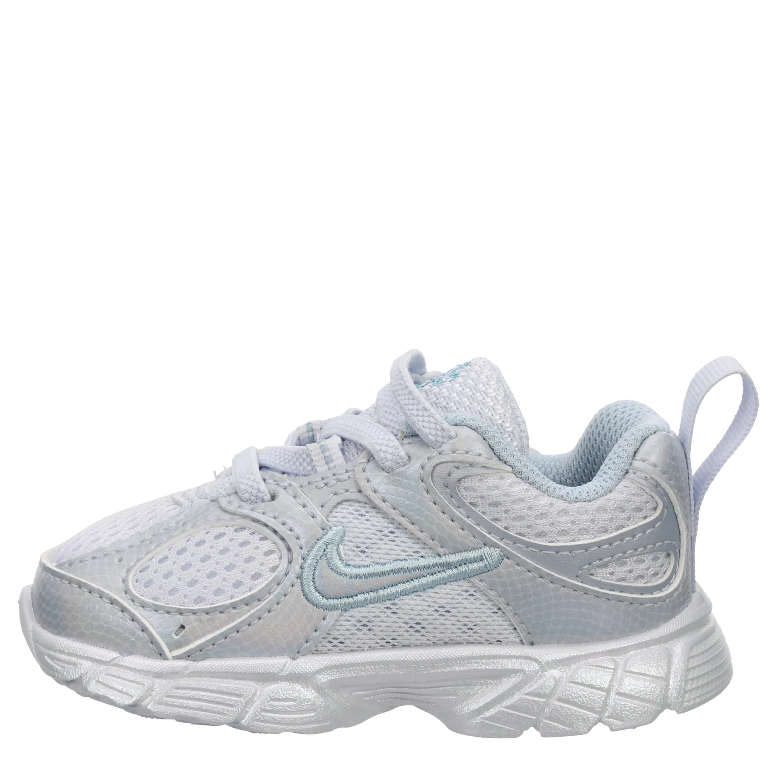 NIKE-GIRLS INFANT TODDLER V5 RNR SNEAKER-PALE GREY & LIGHT BLUE