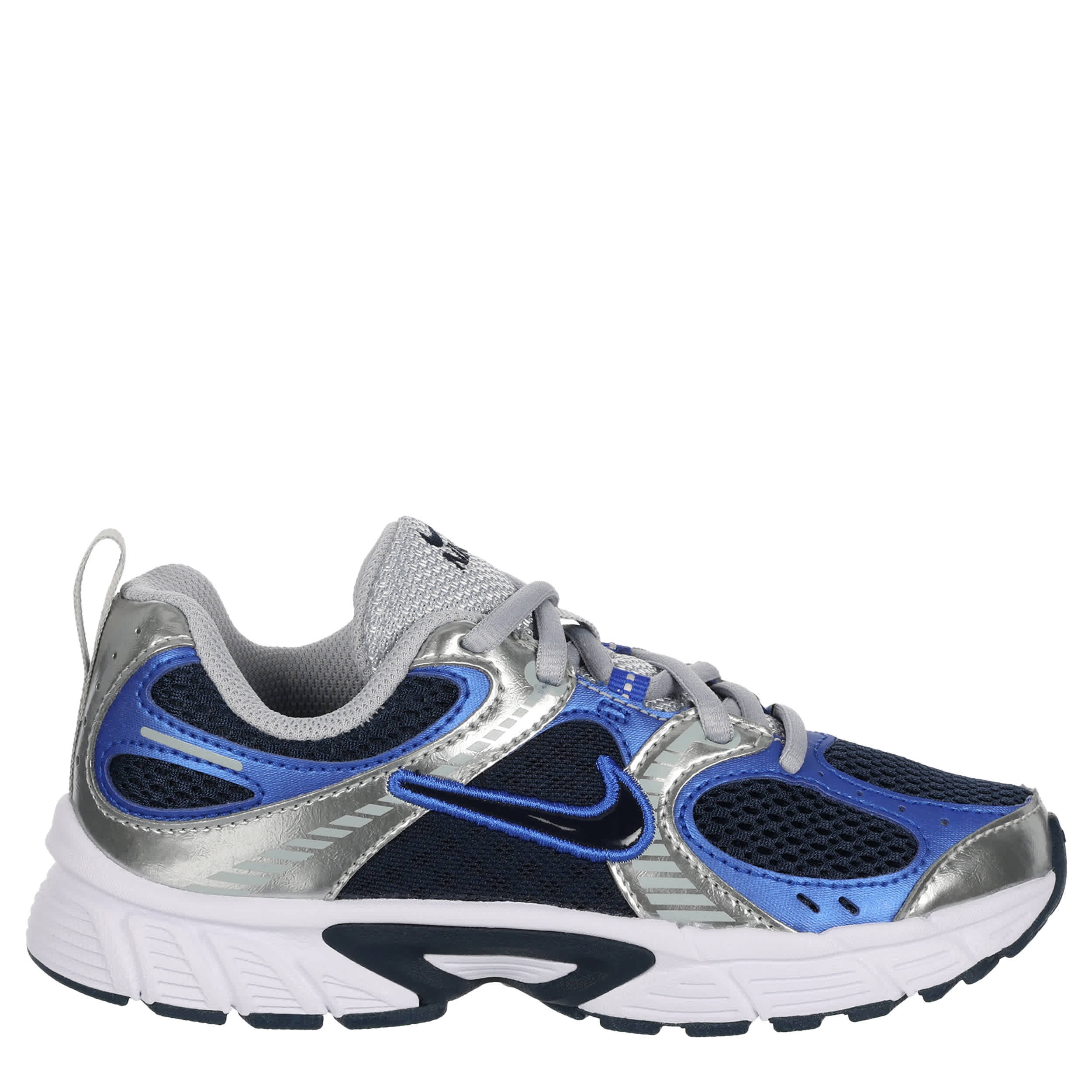 NIKE-BOYS LITTLE KID V5 RNR SNEAKER-SILVER & BLACK