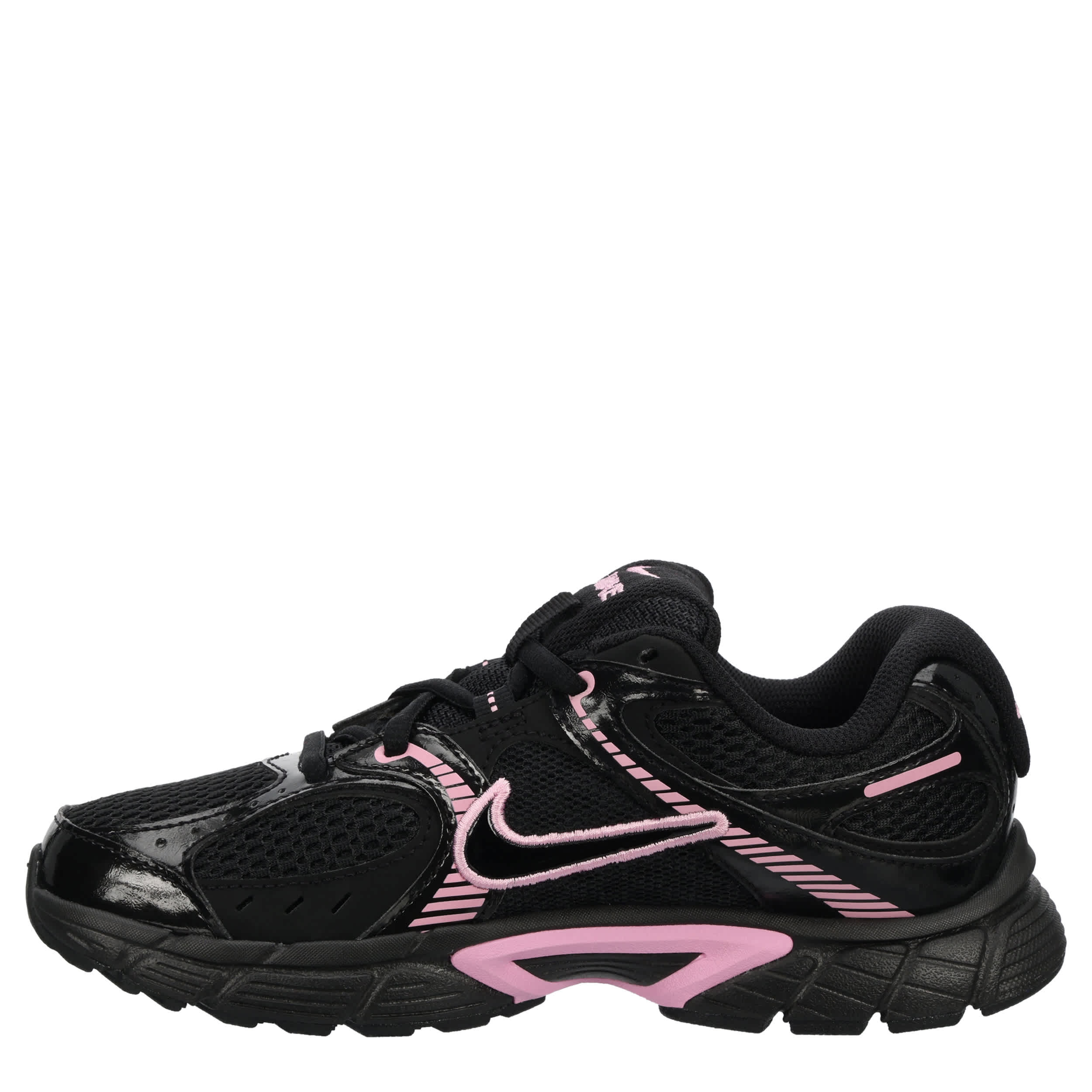 NIKE-GIRLS BIG KID V5 RNR SNEAKER-BLACK & BRIGHT PINK