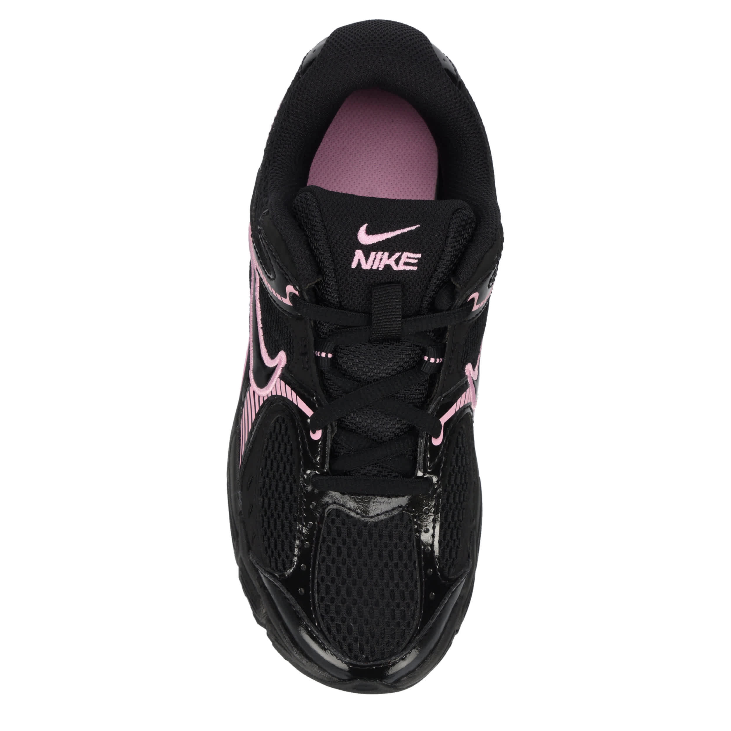 NIKE-GIRLS BIG KID V5 RNR SNEAKER-BLACK & BRIGHT PINK