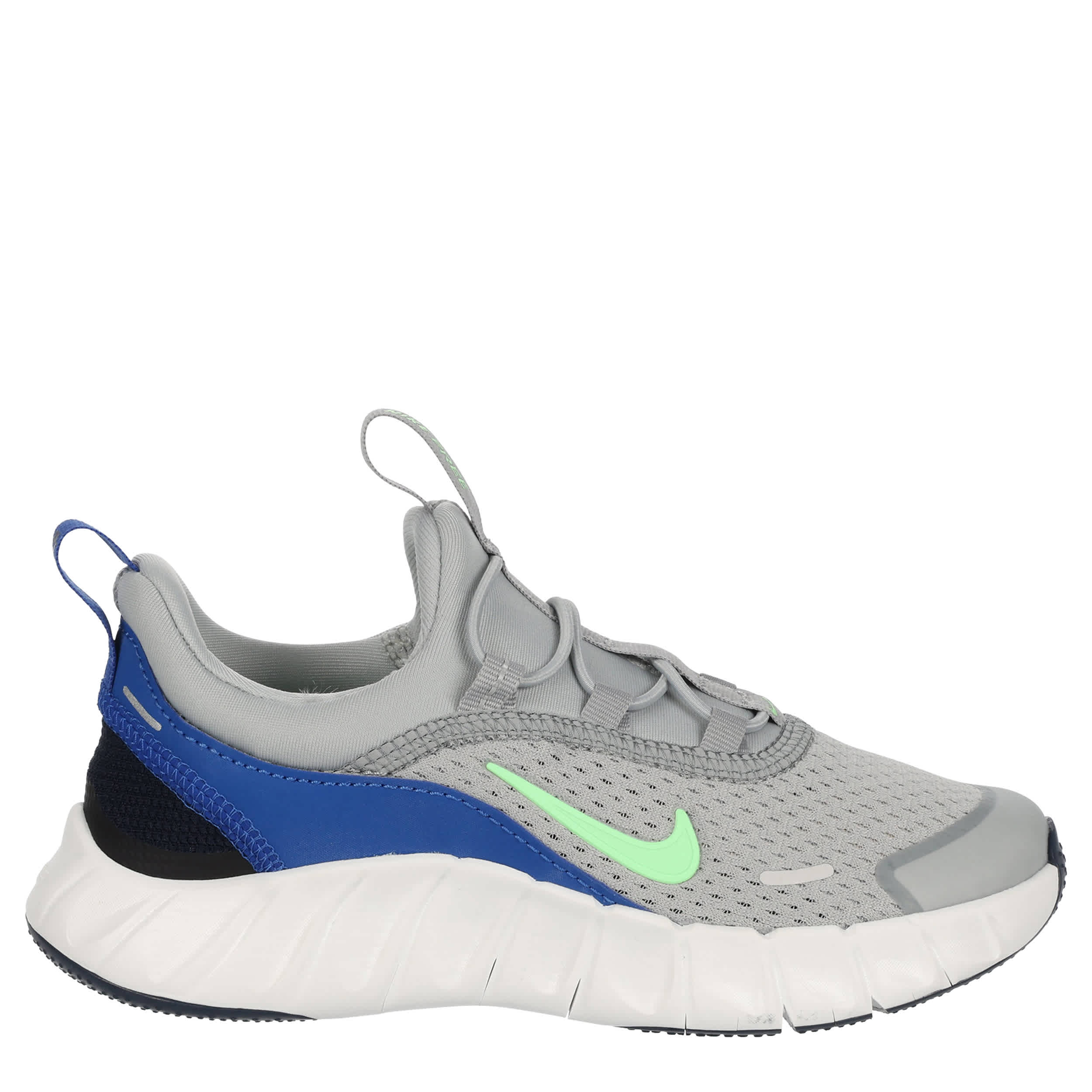 NIKE-BOYS LITTLE KID FREE RIDE RUNNING SHOE-GREY & GREEN