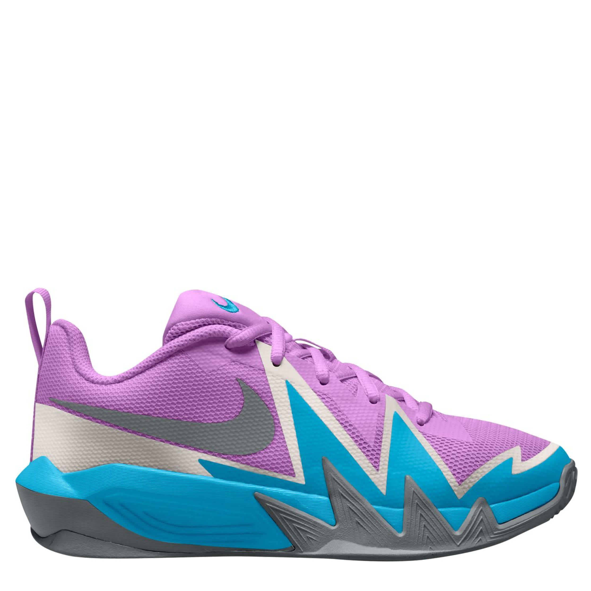 NIKE-BOYS BIG KID ST DYNAMITE SNEAKER-FUSCHIA & LIGHT BLUE