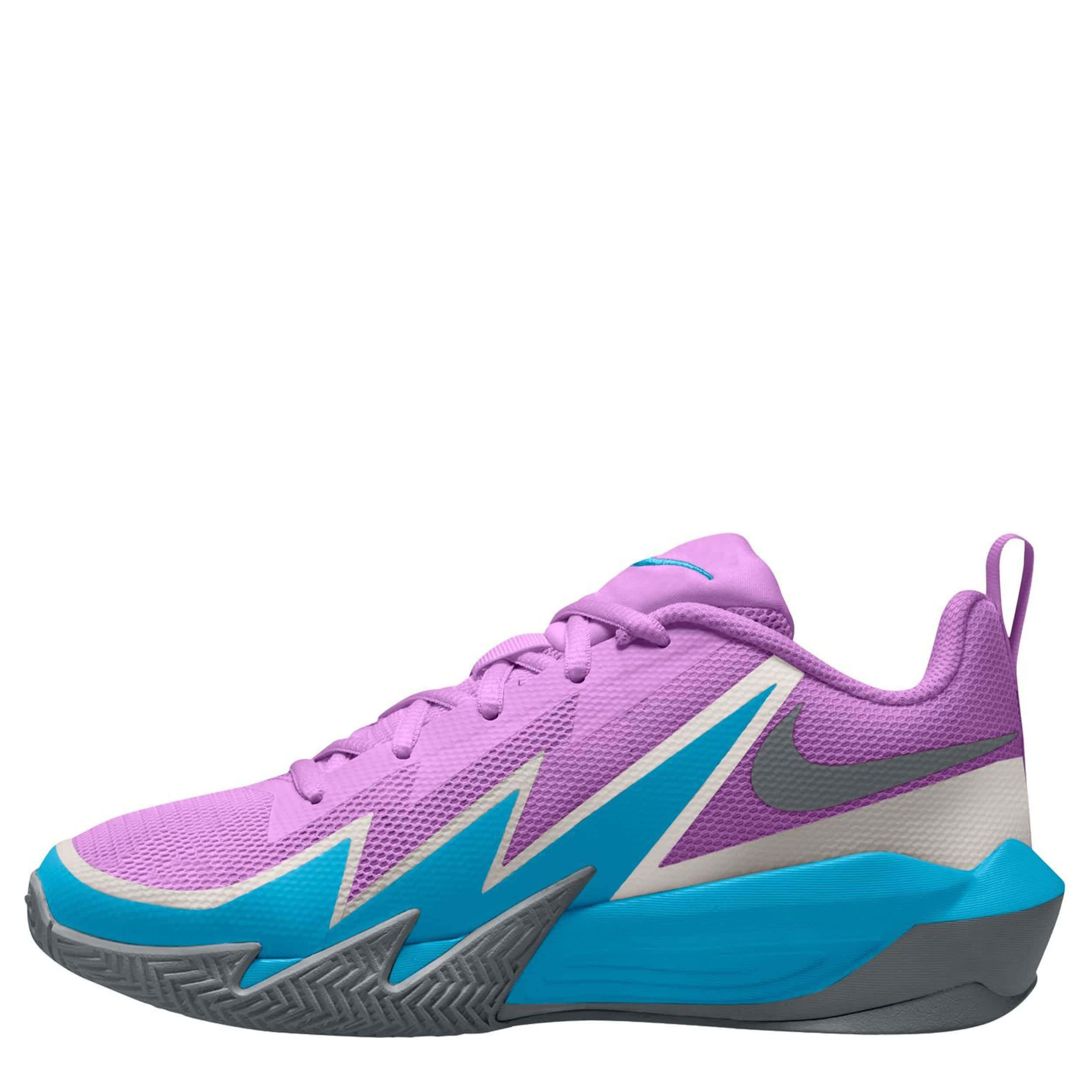 NIKE-BOYS BIG KID ST DYNAMITE SNEAKER-FUSCHIA & LIGHT BLUE