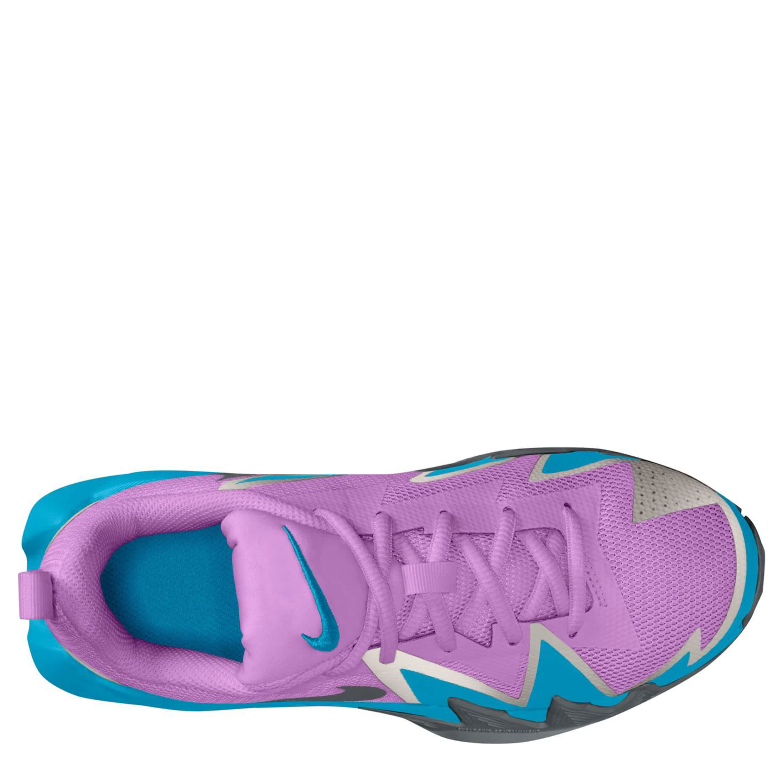 NIKE-BOYS BIG KID ST DYNAMITE SNEAKER-FUSCHIA & LIGHT BLUE