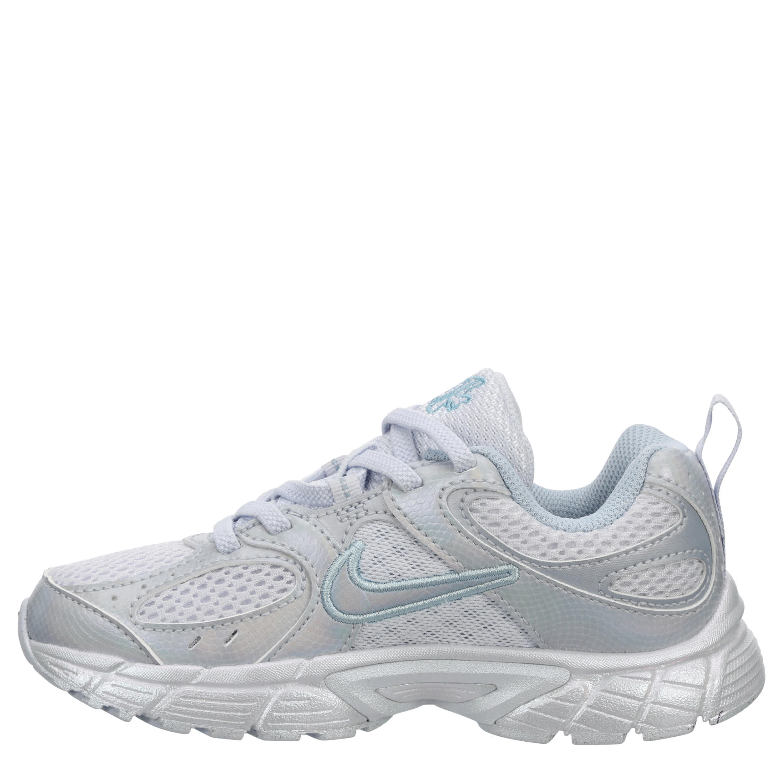 NIKE-GIRLS LITTLE KID V5 RNR SNEAKER-PALE GREY & LIGHT BLUE