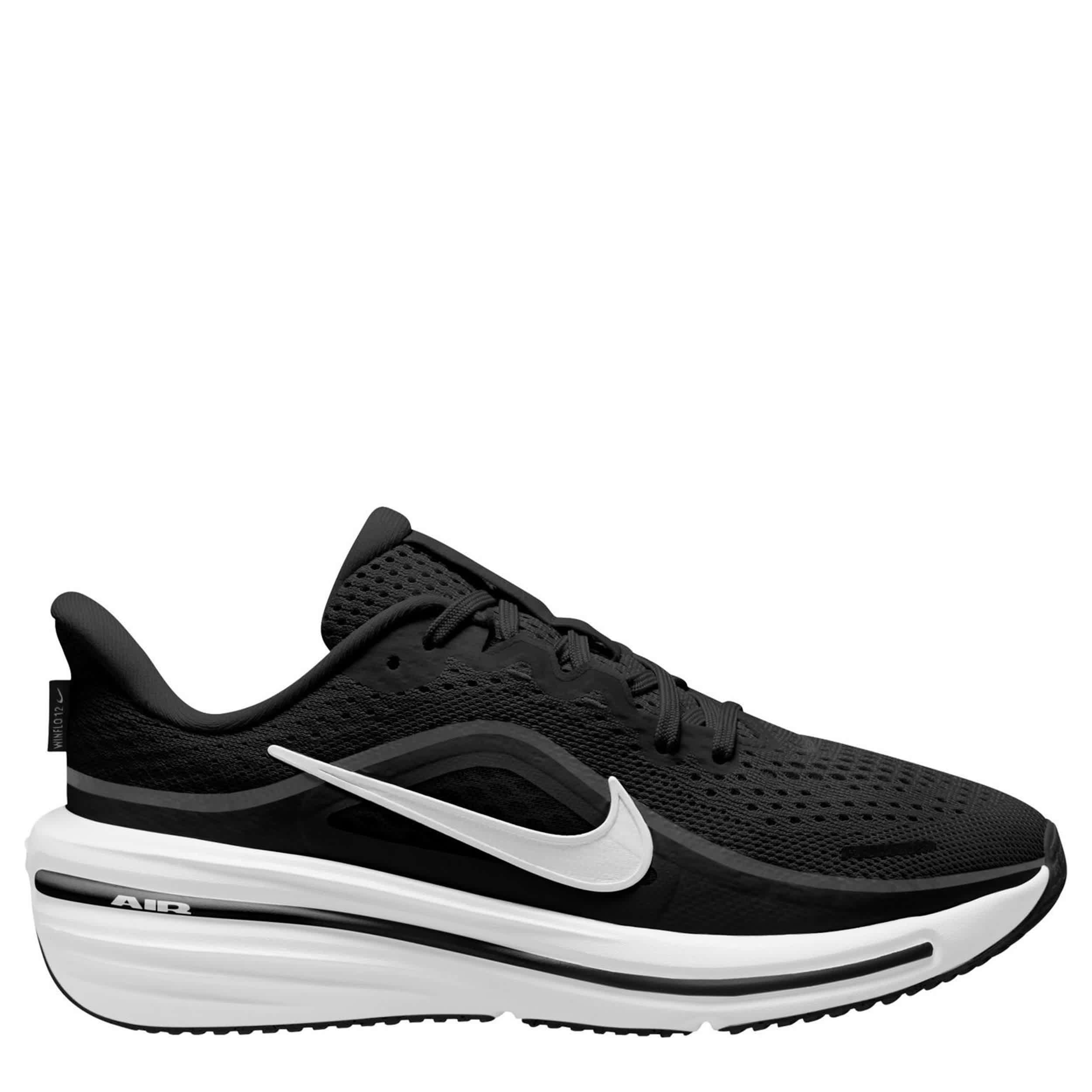 NIKE-BOYS BIG KID AIR WINFLO 12 RUNNING SHOE-BLACK & WHITE