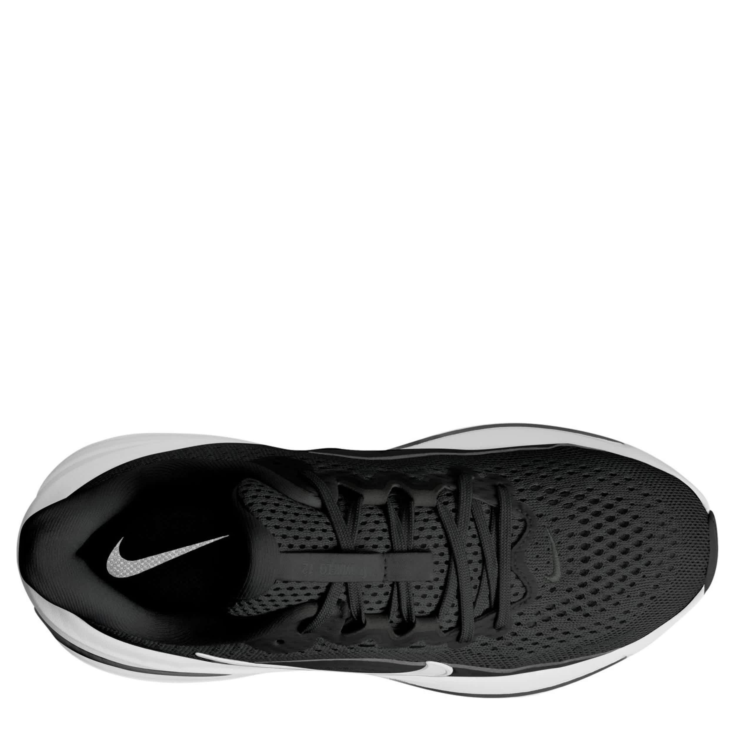 NIKE-BOYS BIG KID AIR WINFLO 12 RUNNING SHOE-BLACK & WHITE