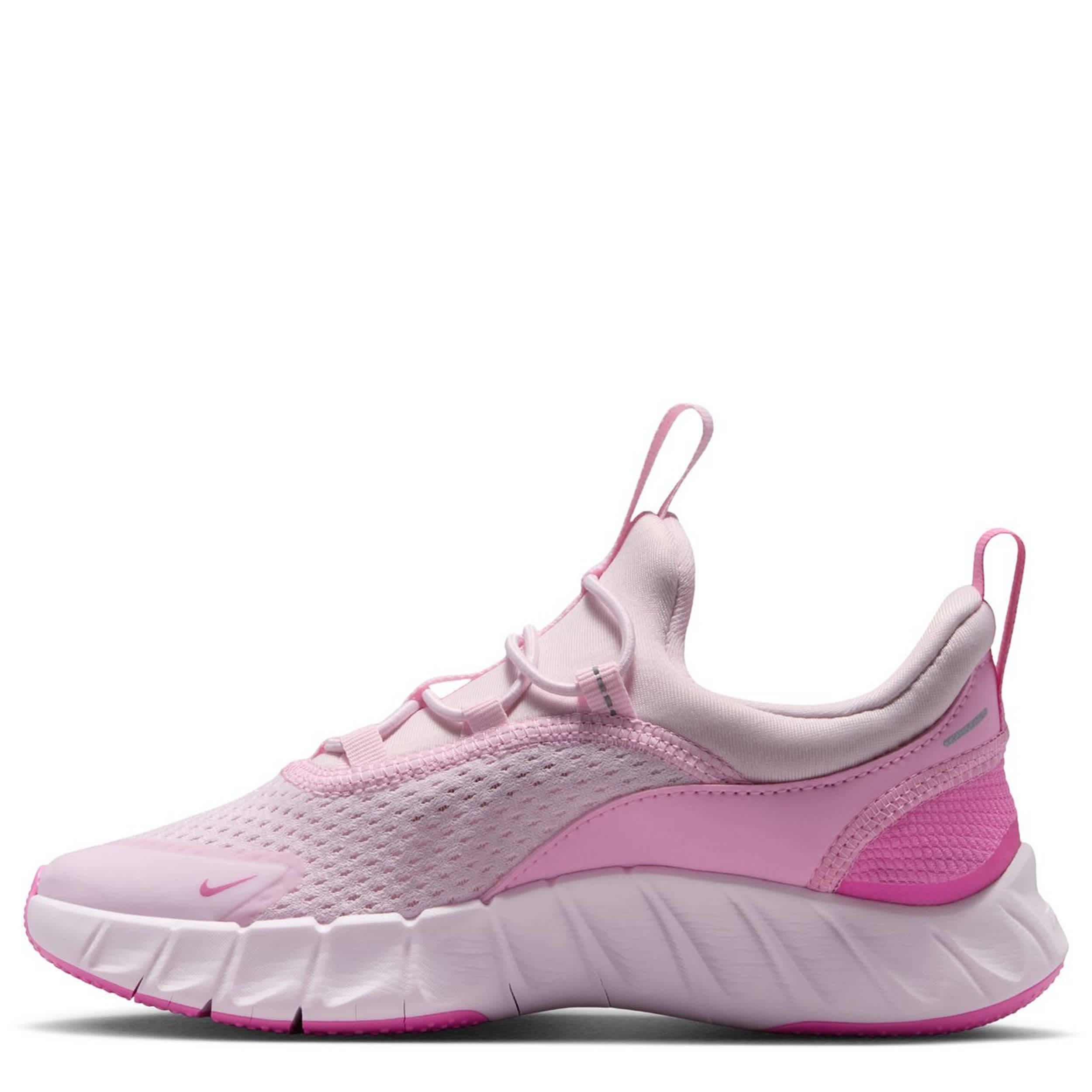 NIKE-GIRLS LITTLE KID FREE RIDE RUNNING SHOE-PINK & WHITE