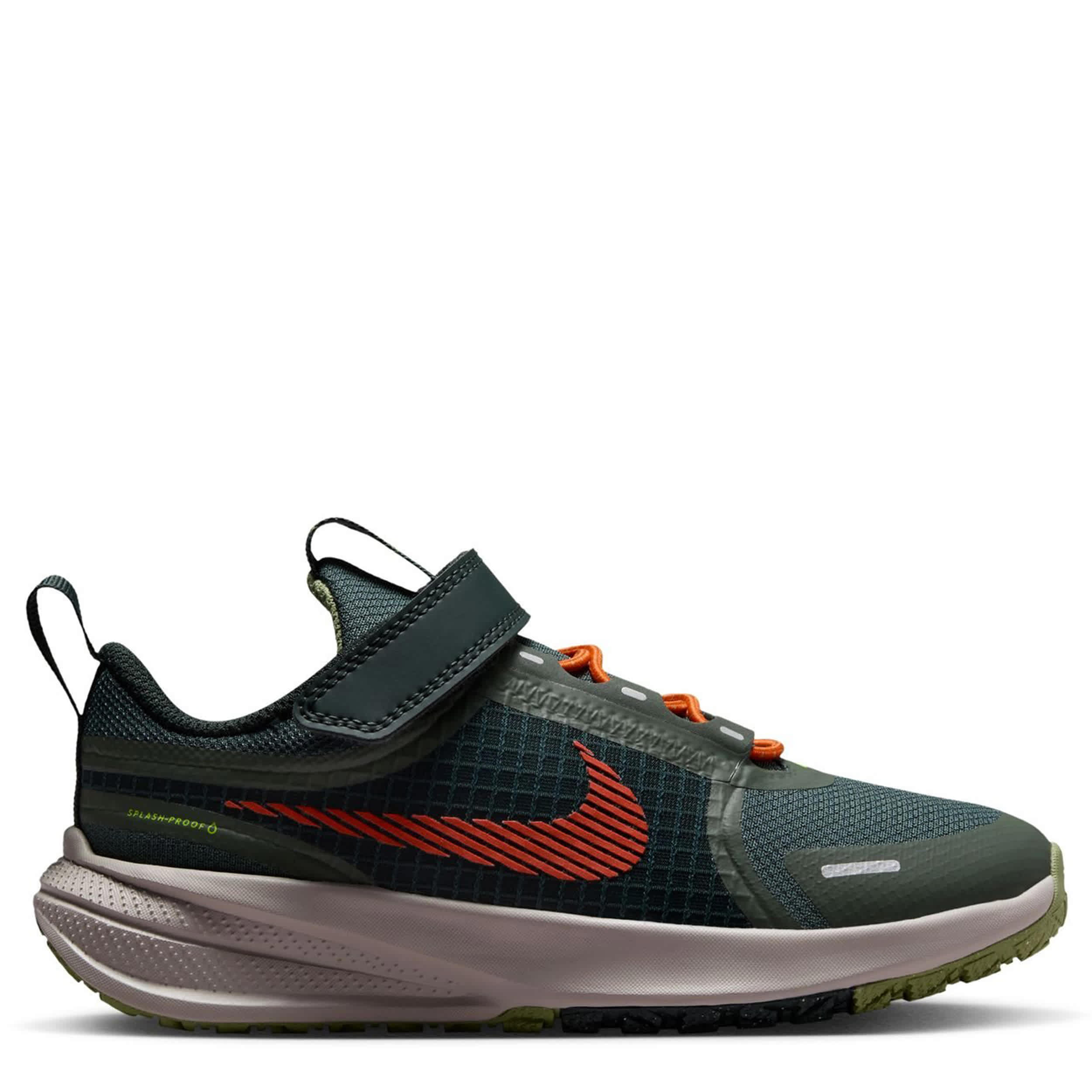 NIKE-BOYS LITTLE KID STAR RUNNER UTILITY SNEAKER-DARK GREEN & ORANGE