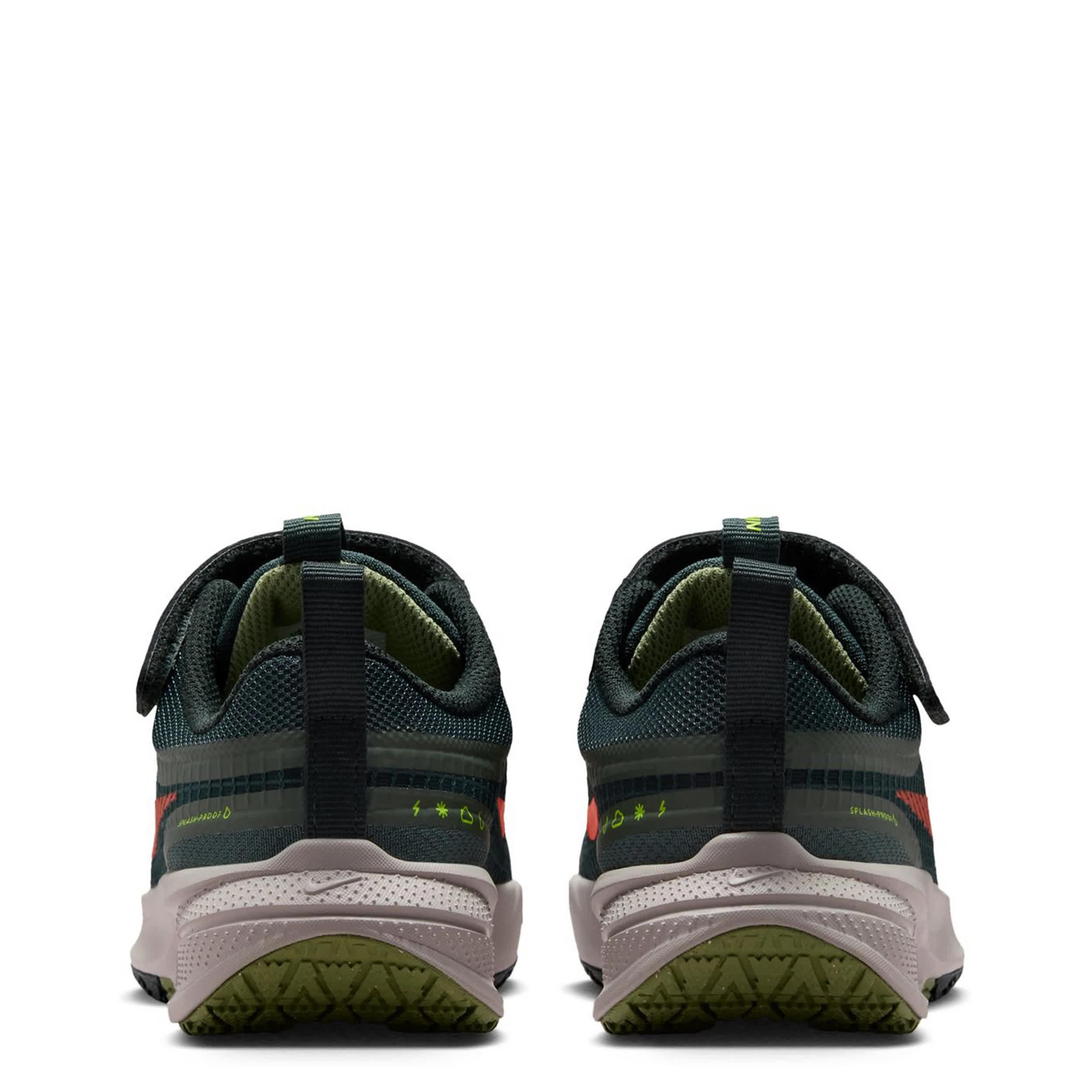 NIKE-BOYS LITTLE KID STAR RUNNER UTILITY SNEAKER-DARK GREEN & ORANGE
