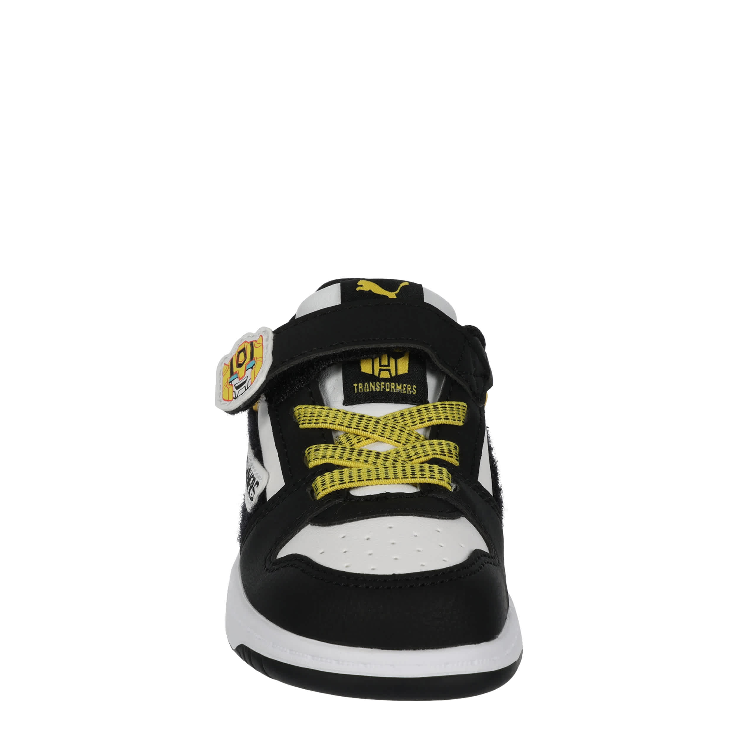 PUMA-BOYS INFANT TODDLER REBOUND V6 LOW SNEAKER-BLACK & YELLOW