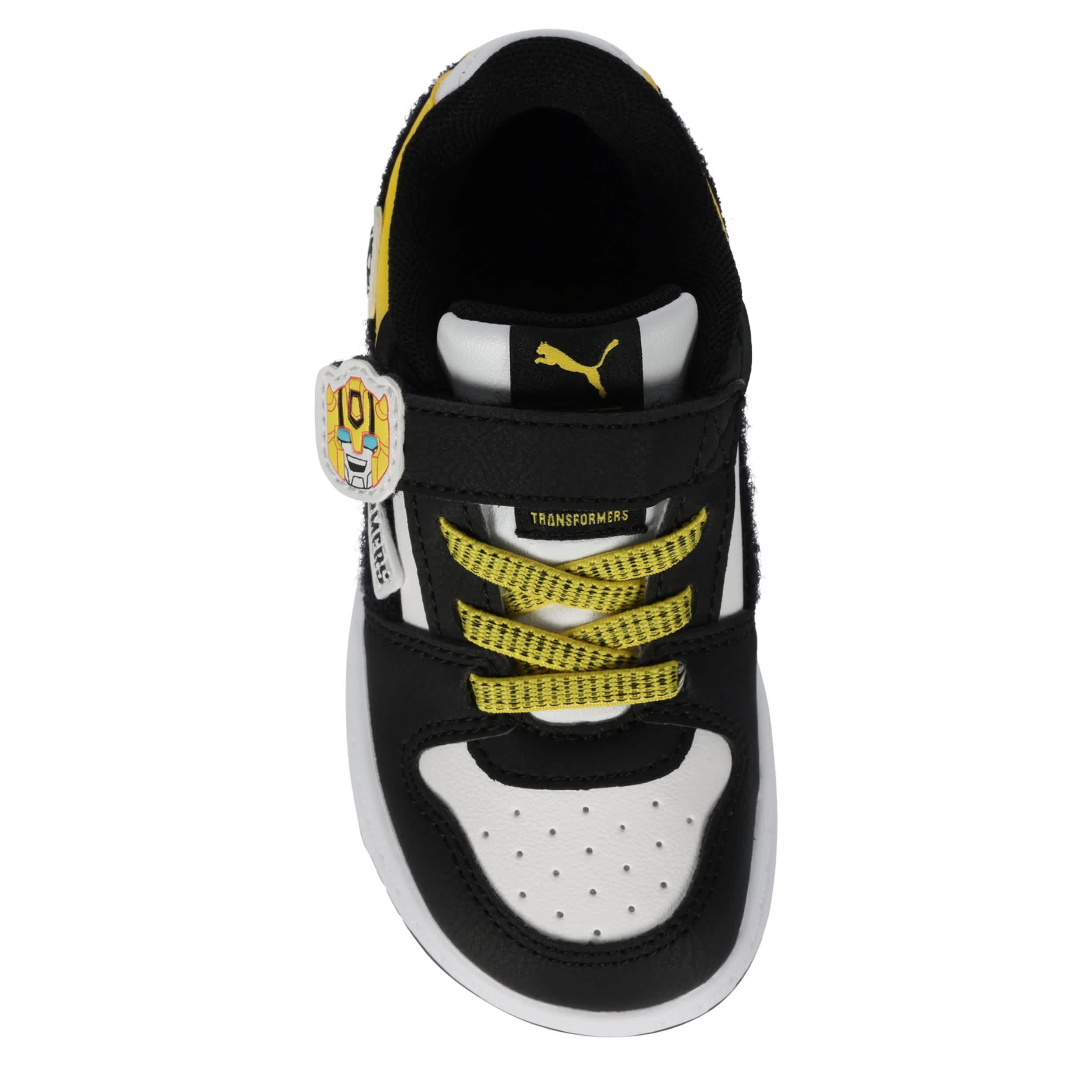 PUMA-BOYS INFANT TODDLER REBOUND V6 LOW SNEAKER-BLACK & YELLOW