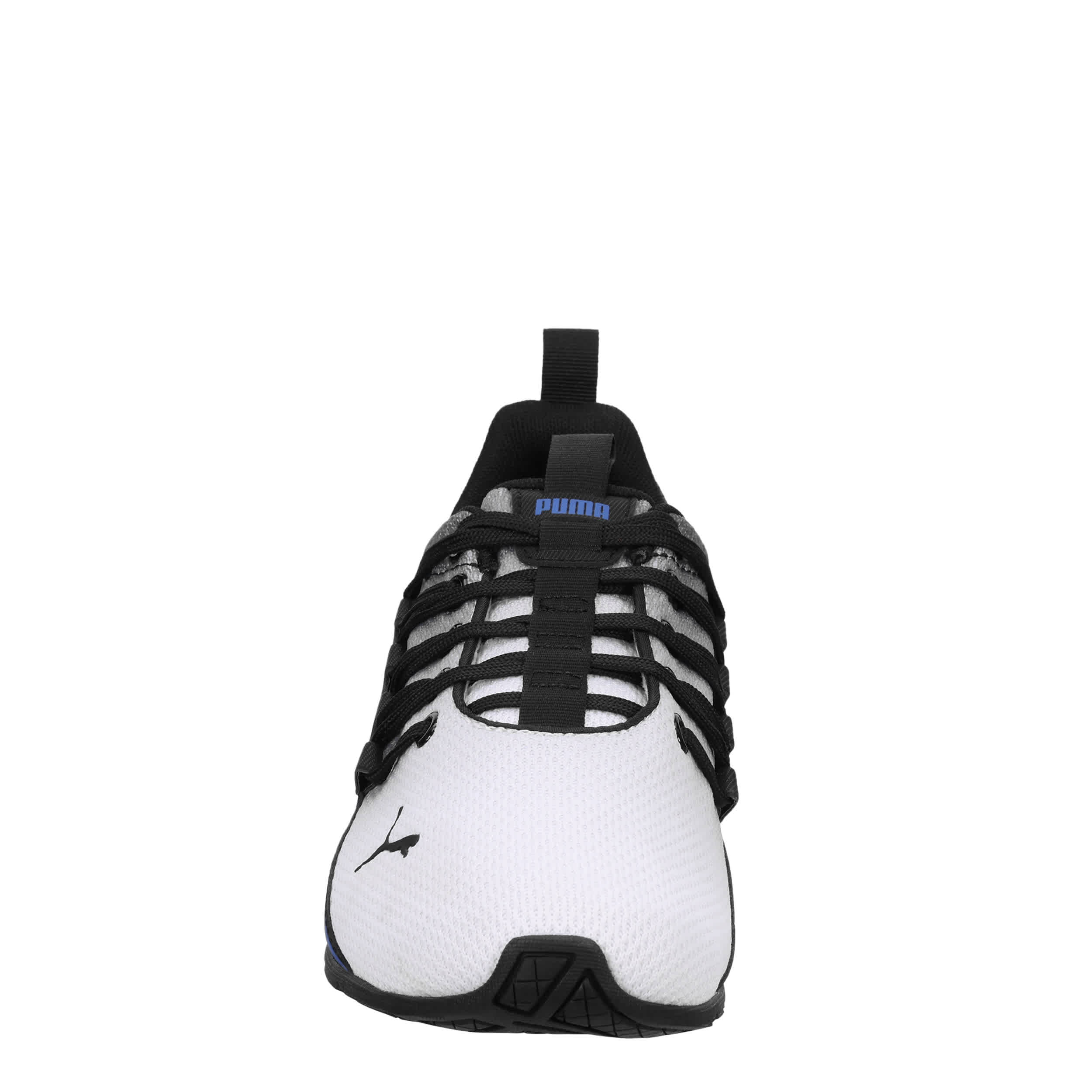 PUMA-BOYS BIG KID AXELION SNEAKER-WHITE & BLUE