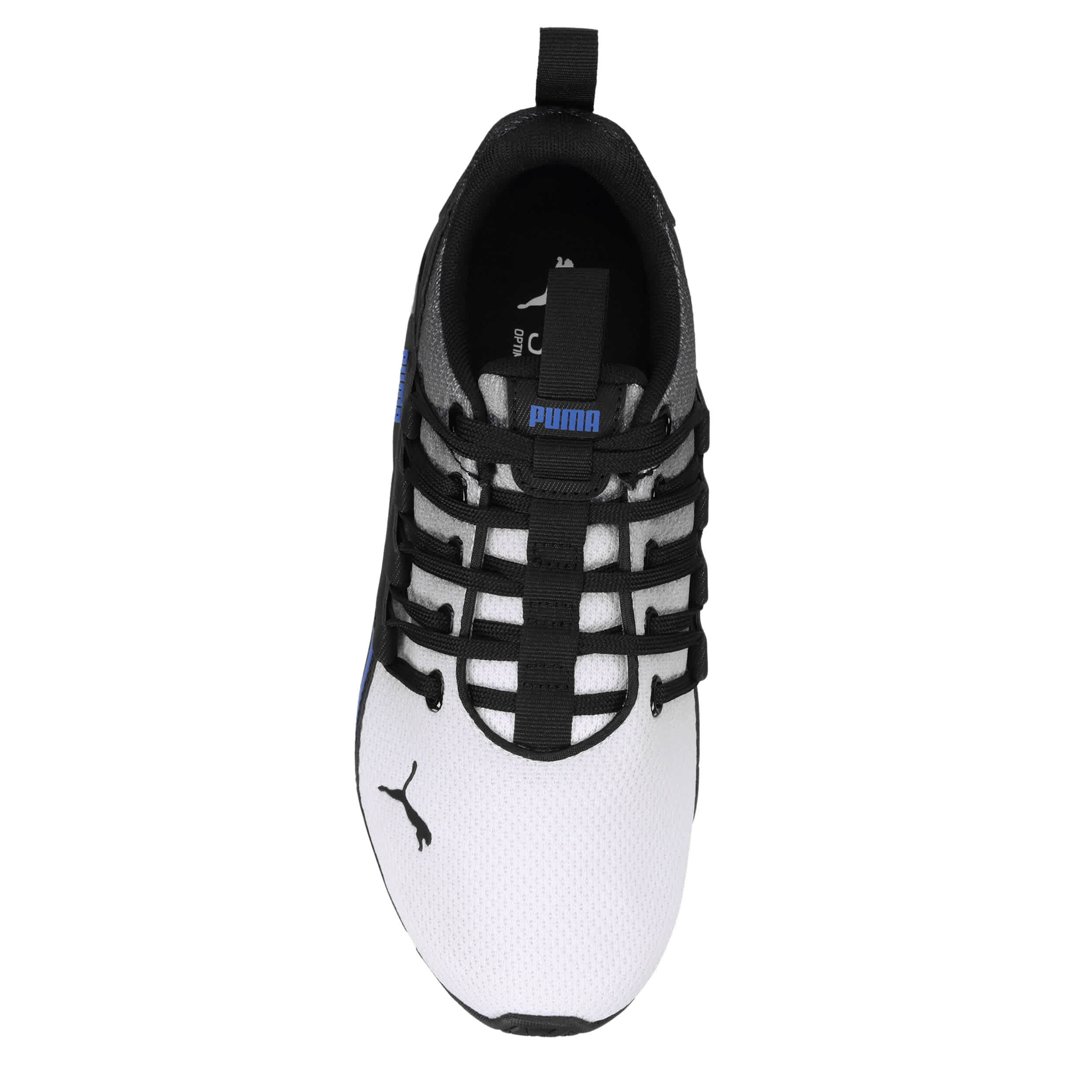 PUMA-BOYS BIG KID AXELION SNEAKER-WHITE & BLUE