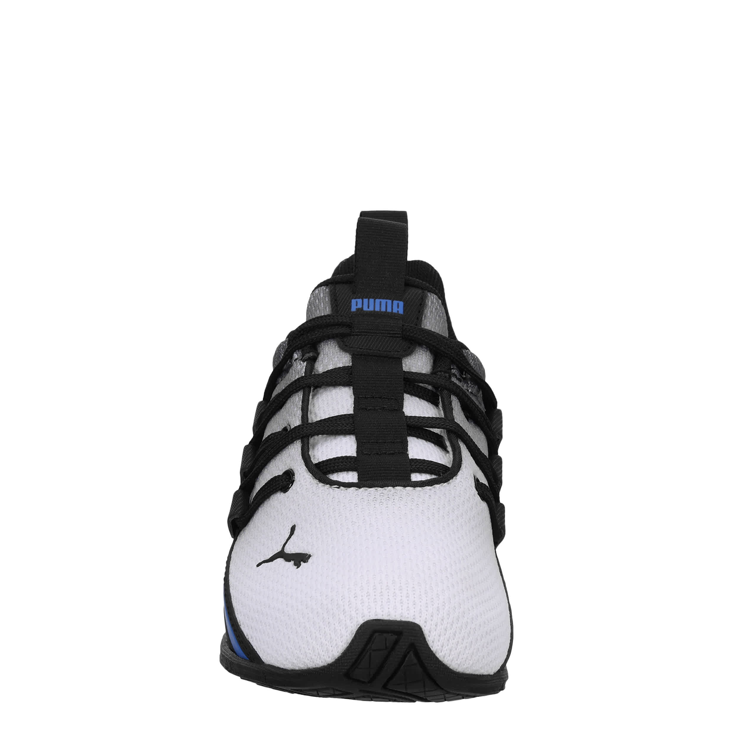 PUMA-BOYS LITTLE KID AXELION SNEAKER-WHITE & BLUE