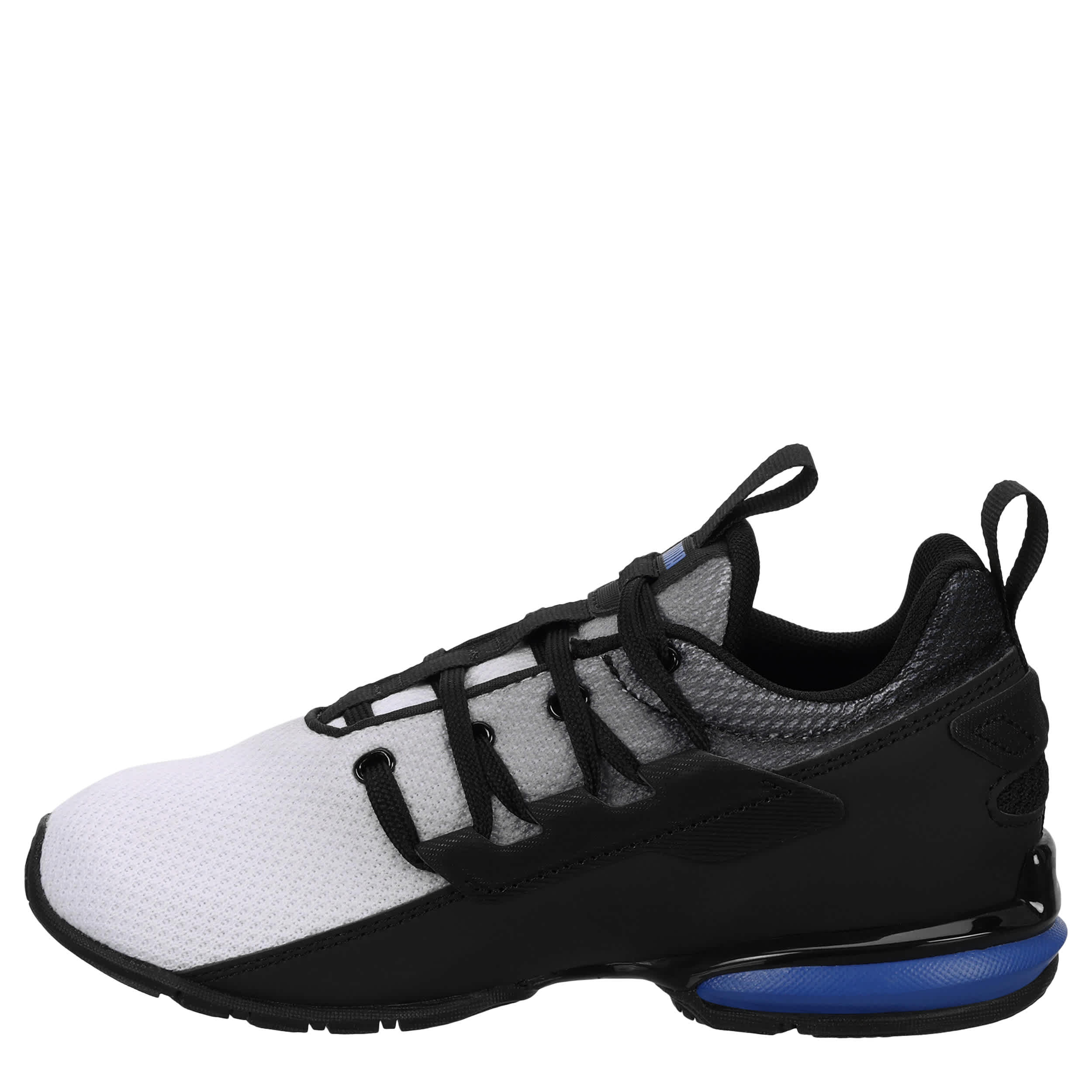 PUMA-BOYS LITTLE KID AXELION SNEAKER-WHITE & BLUE