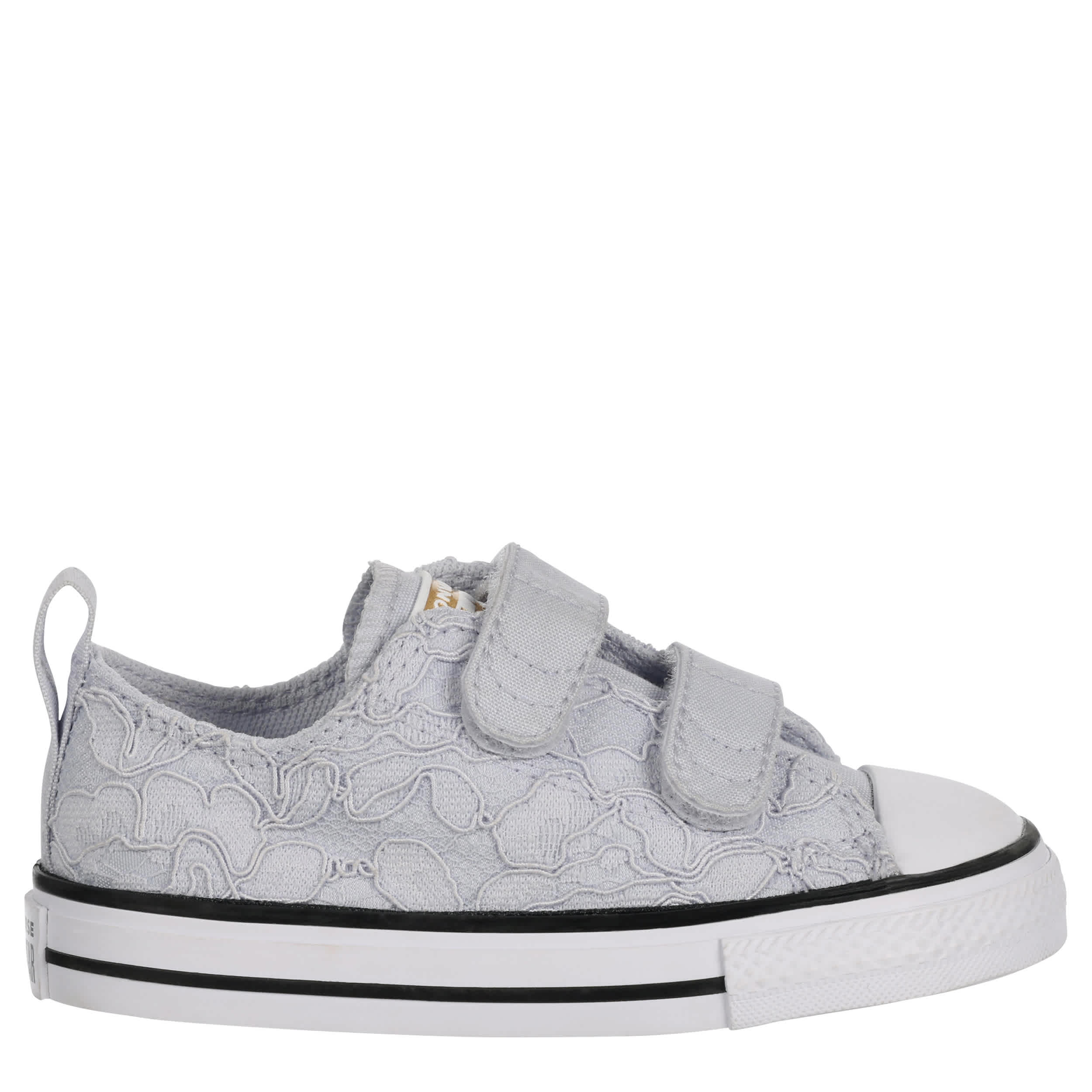 CONVERSE-GIRLS INFANT TODDLER CHUCK TAYLOR ALL STAR SNEAKER-PURPLE & WHITE