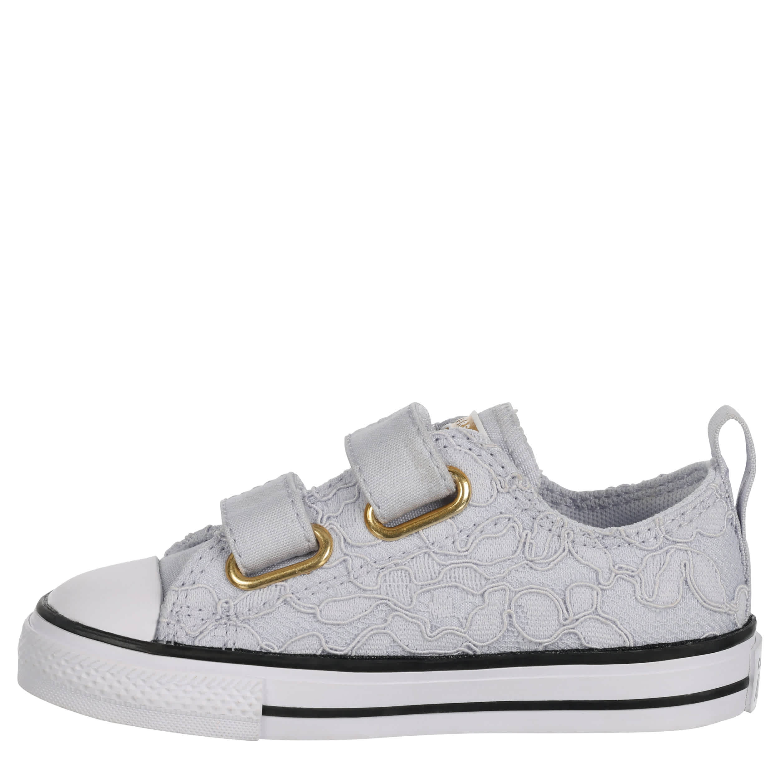 CONVERSE-GIRLS INFANT TODDLER CHUCK TAYLOR ALL STAR SNEAKER-PURPLE & WHITE