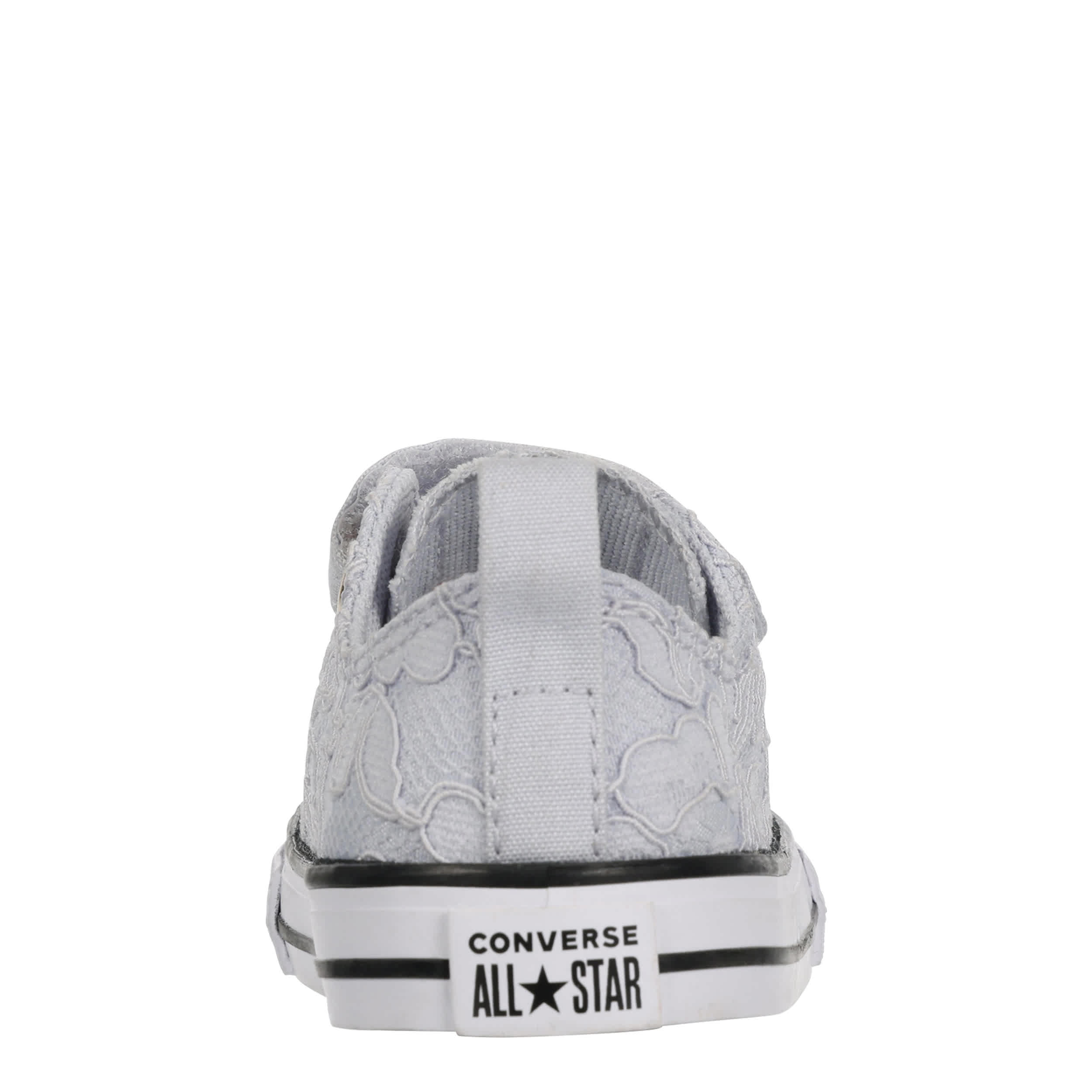 CONVERSE-GIRLS INFANT TODDLER CHUCK TAYLOR ALL STAR SNEAKER-PURPLE & WHITE