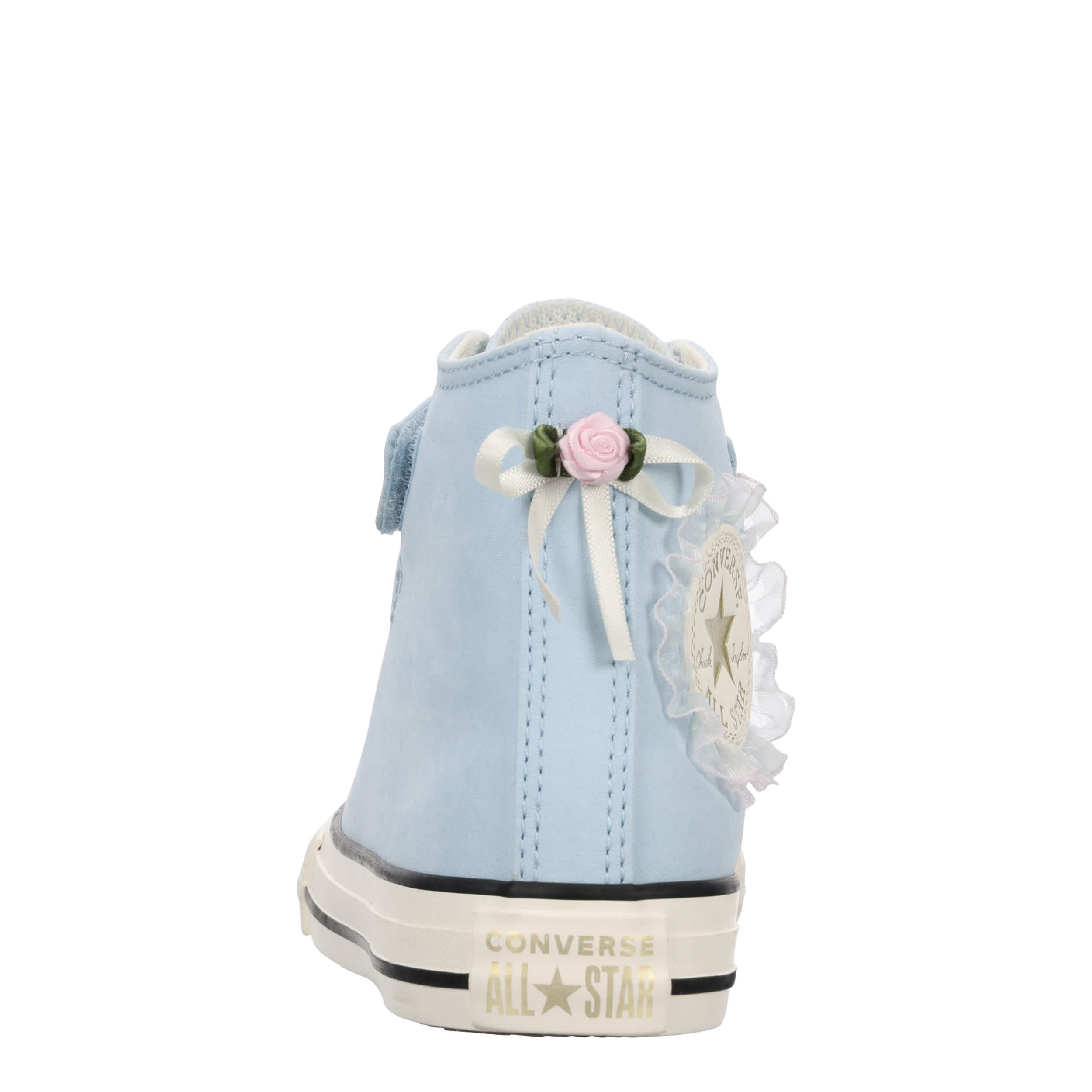 CONVERSE-GIRLS CHUCK TAYLOR ALL STAR HIGH SNEAKER-LIGHT BLUE & WHITE