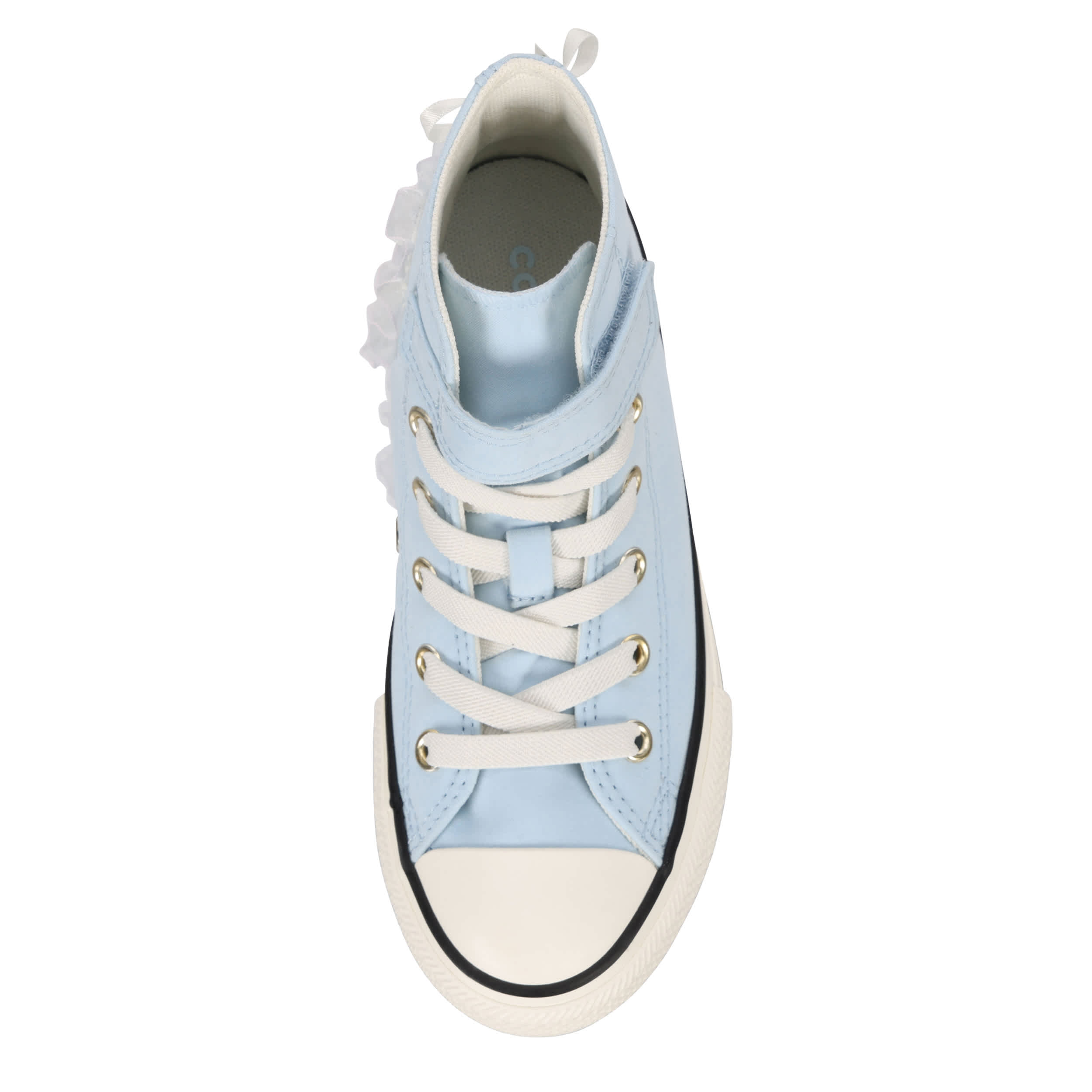 CONVERSE-GIRLS CHUCK TAYLOR ALL STAR HIGH SNEAKER-LIGHT BLUE & WHITE