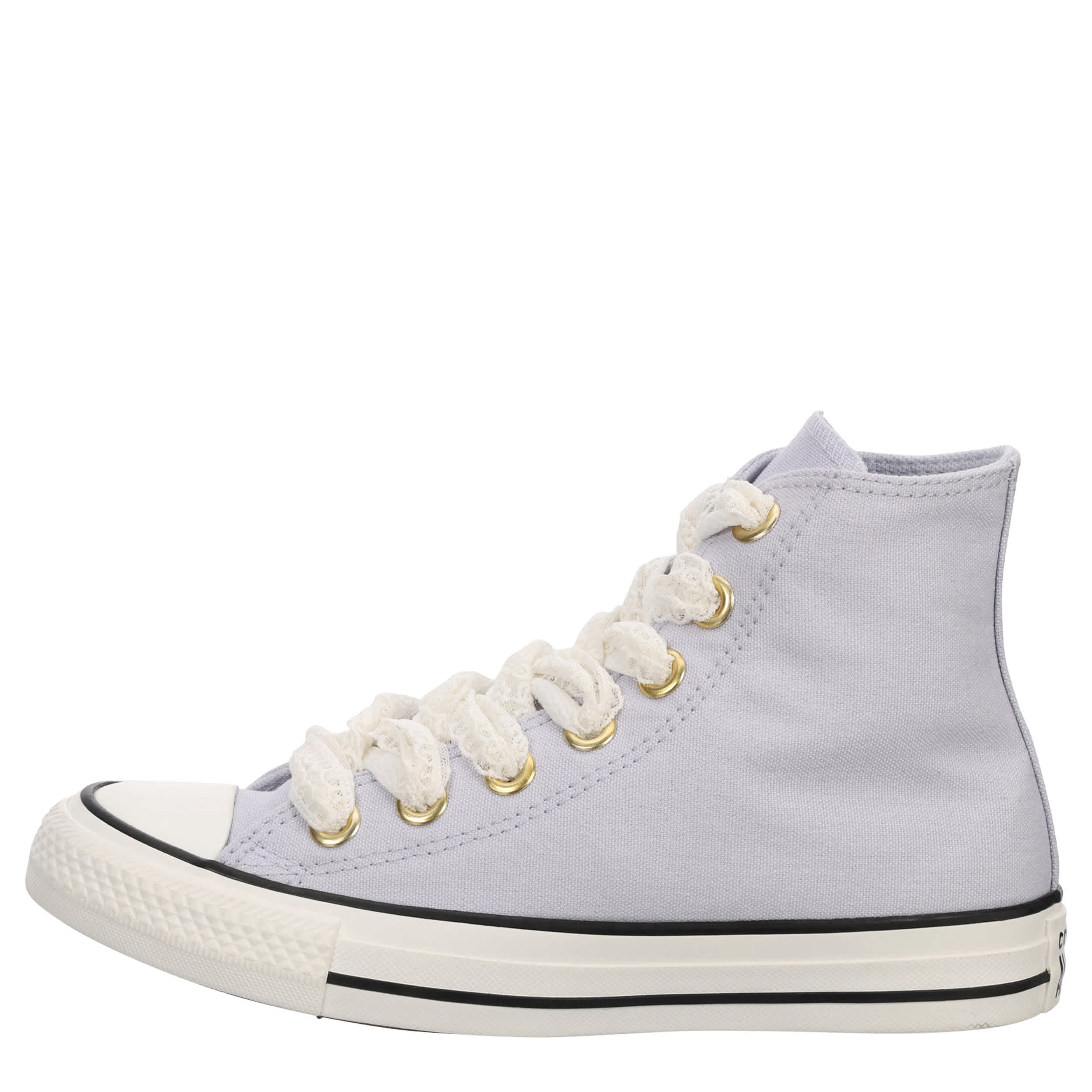 CONVERSE-GIRLS BIG KID CHUCK TAYLOR ALL STAR OXFORD SNEAKER-GREY & WHITE