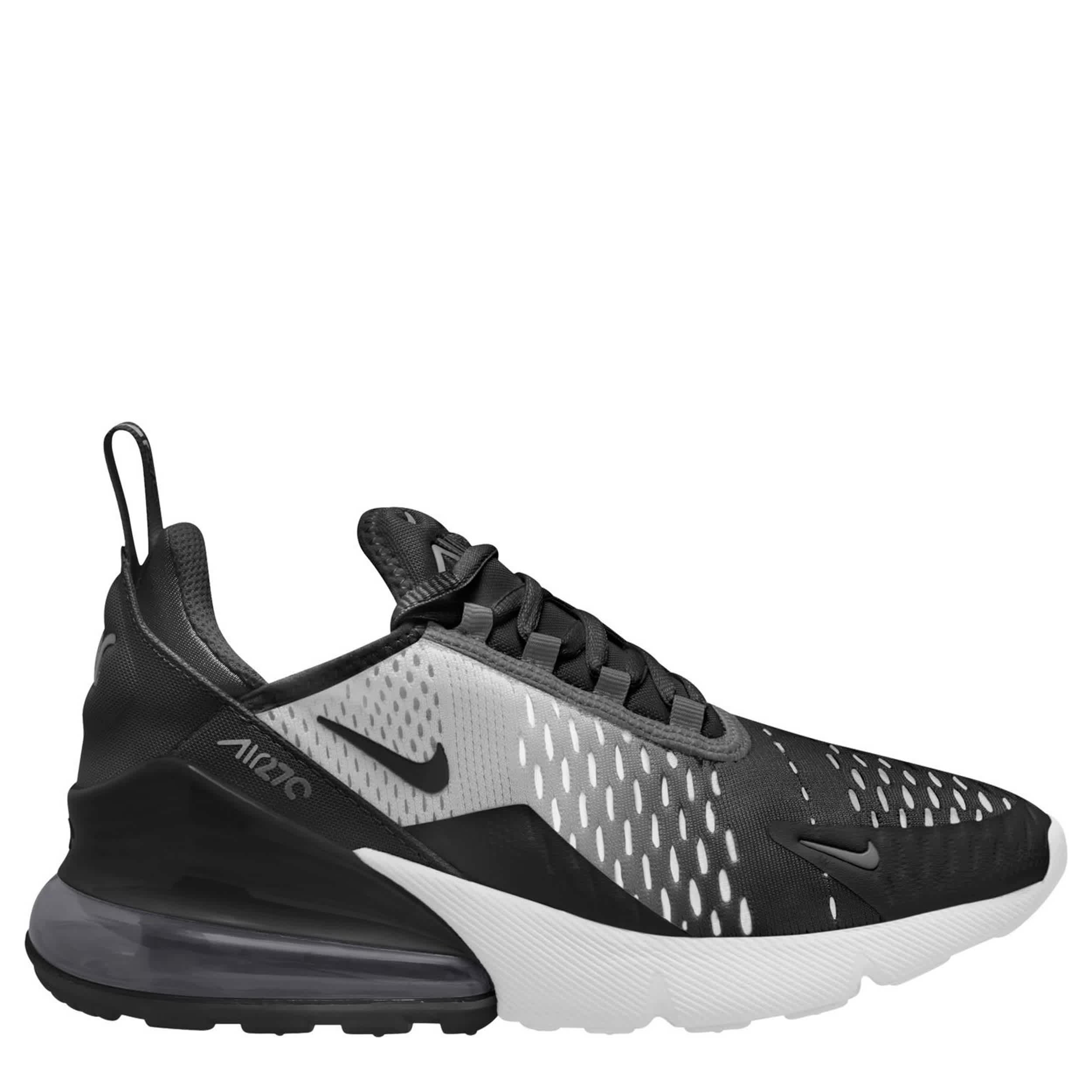 NIKE-BOYS BIG KID AIR MAX 270 SNEAKER-BLACK & GREY