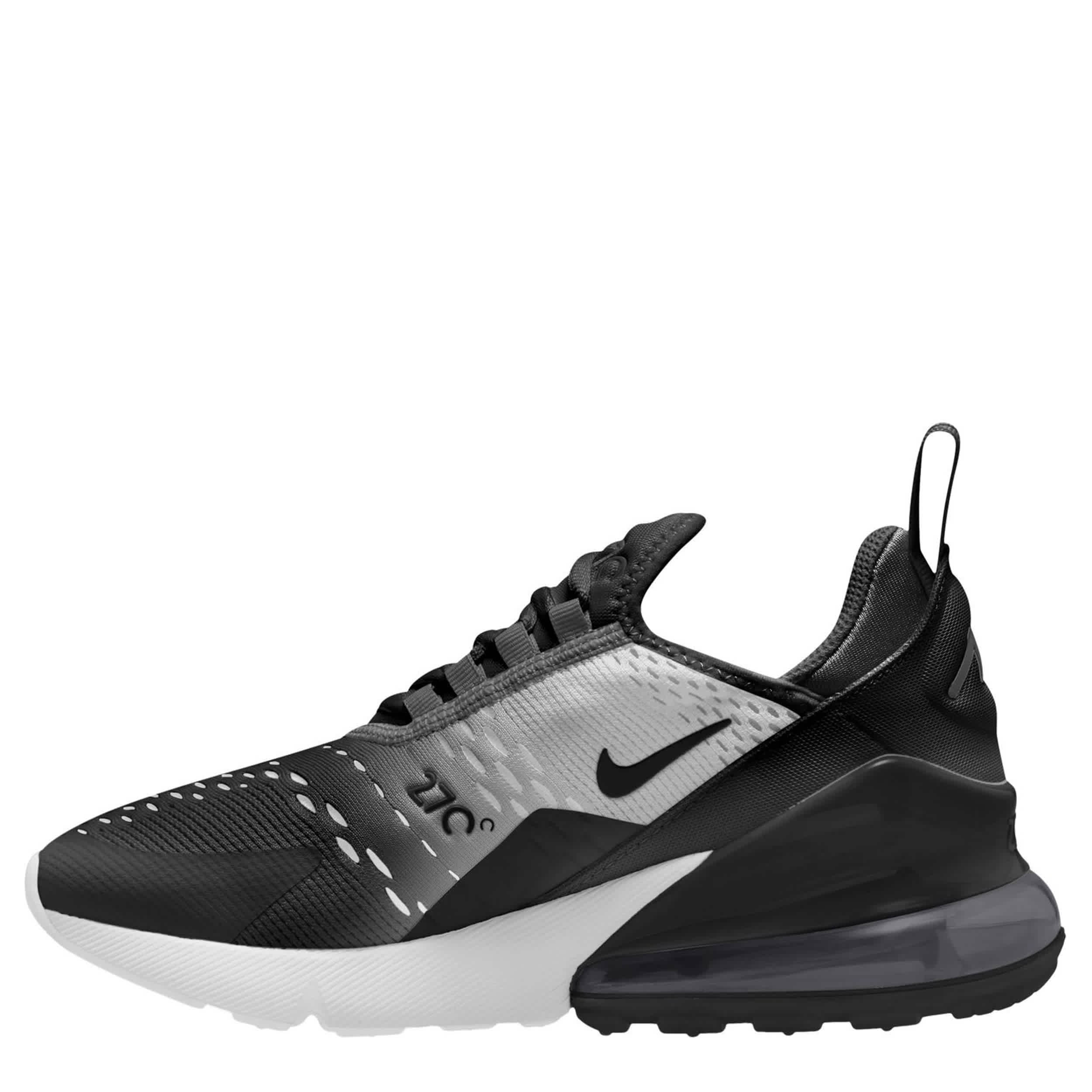 NIKE-BOYS BIG KID AIR MAX 270 SNEAKER-BLACK & GREY