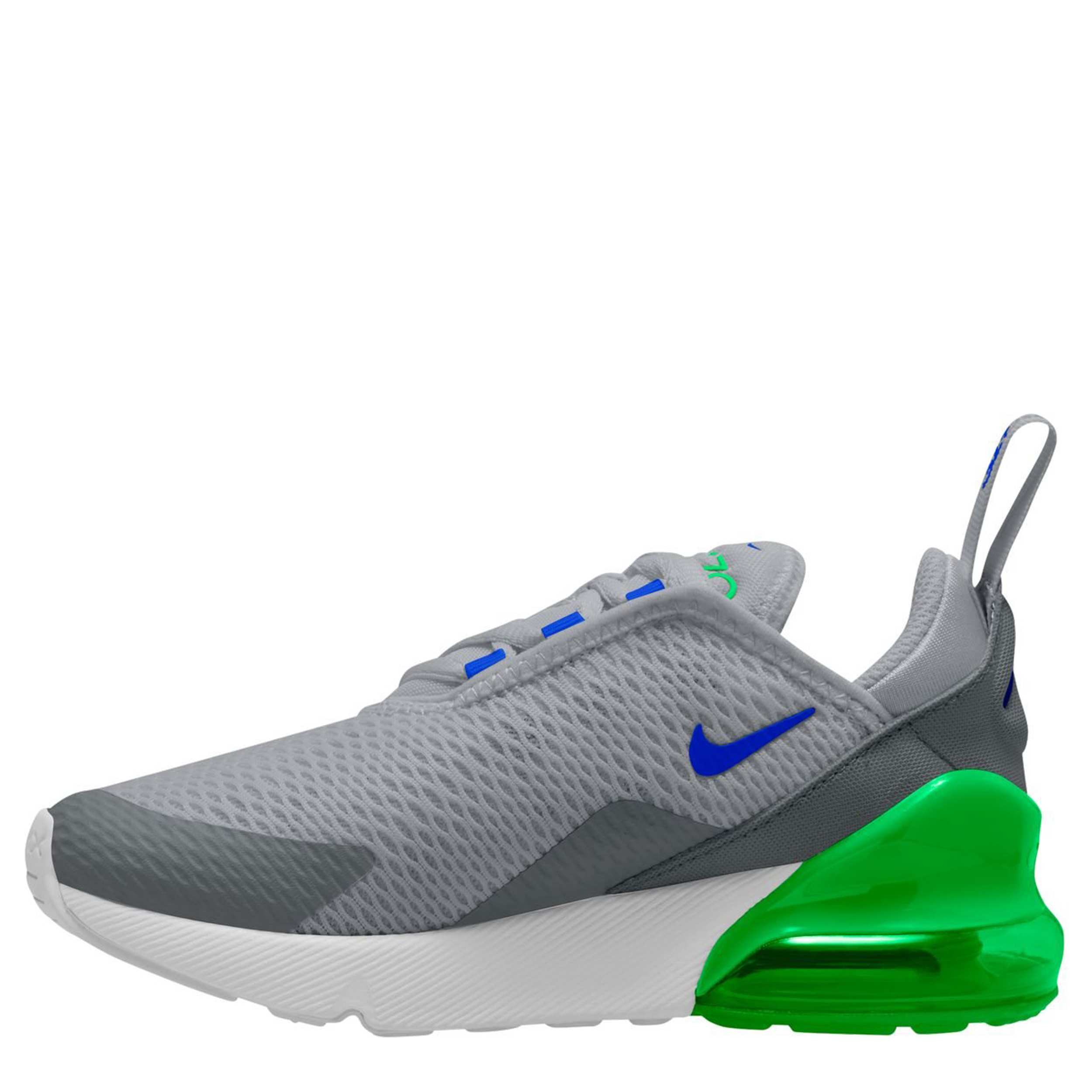NIKE-BOYS LITTLE KID AIR MAX 270 SNEAKER-GREY & BLUE