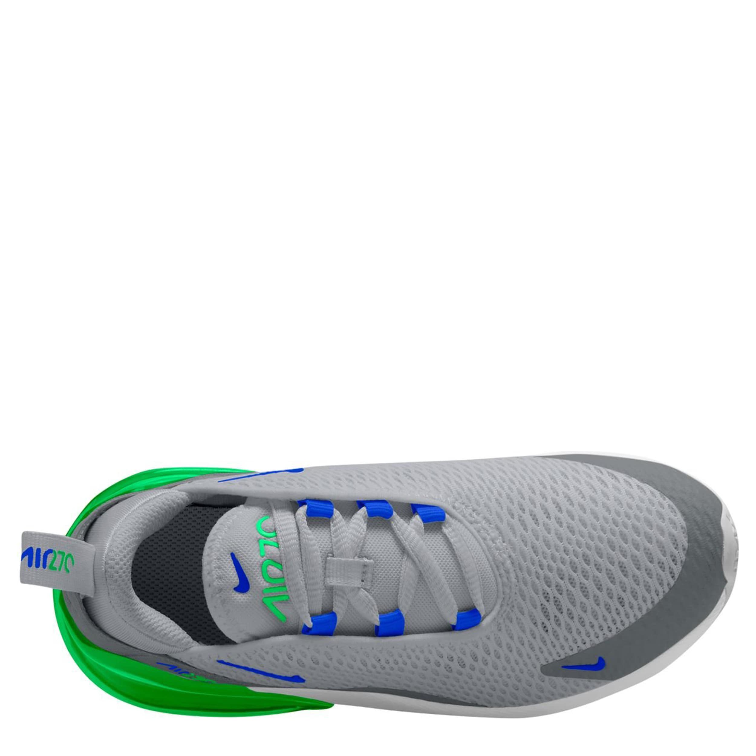 NIKE-BOYS LITTLE KID AIR MAX 270 SNEAKER-GREY & BLUE