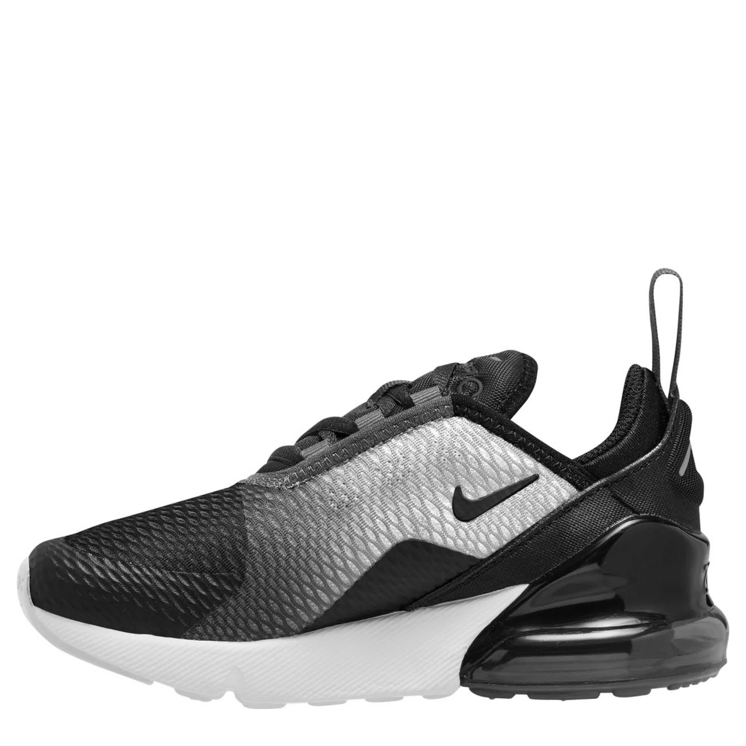 NIKE-BOYS LITTLE KID AIR MAX 270 SNEAKER-BLACK & GREY
