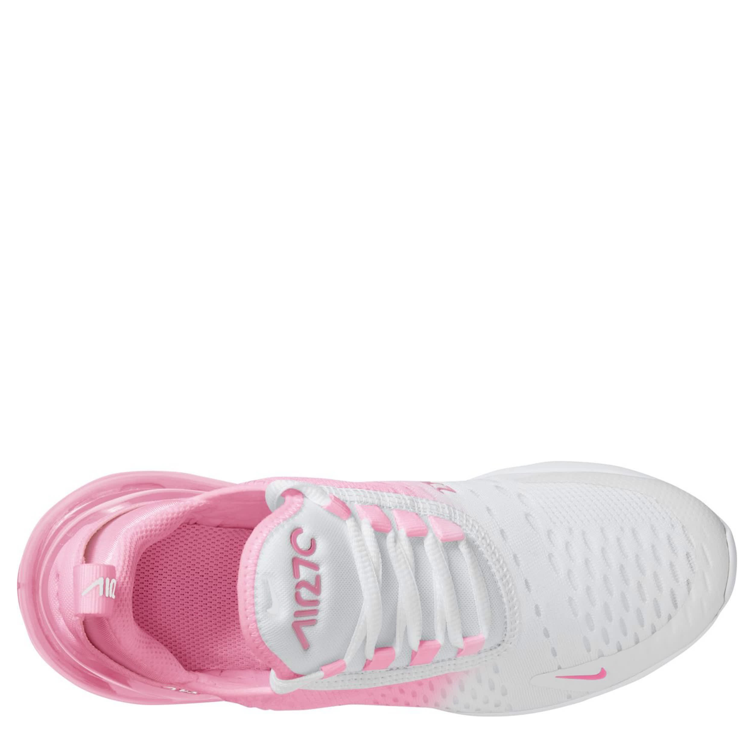 NIKE-GIRLS BIG KID AIR MAX 270 SNEAKER-PINK & WHITE
